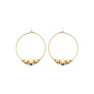 Boucles d'oreilles créoles plaqué or 18 carats