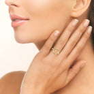 Bague plaqué or 18 carats