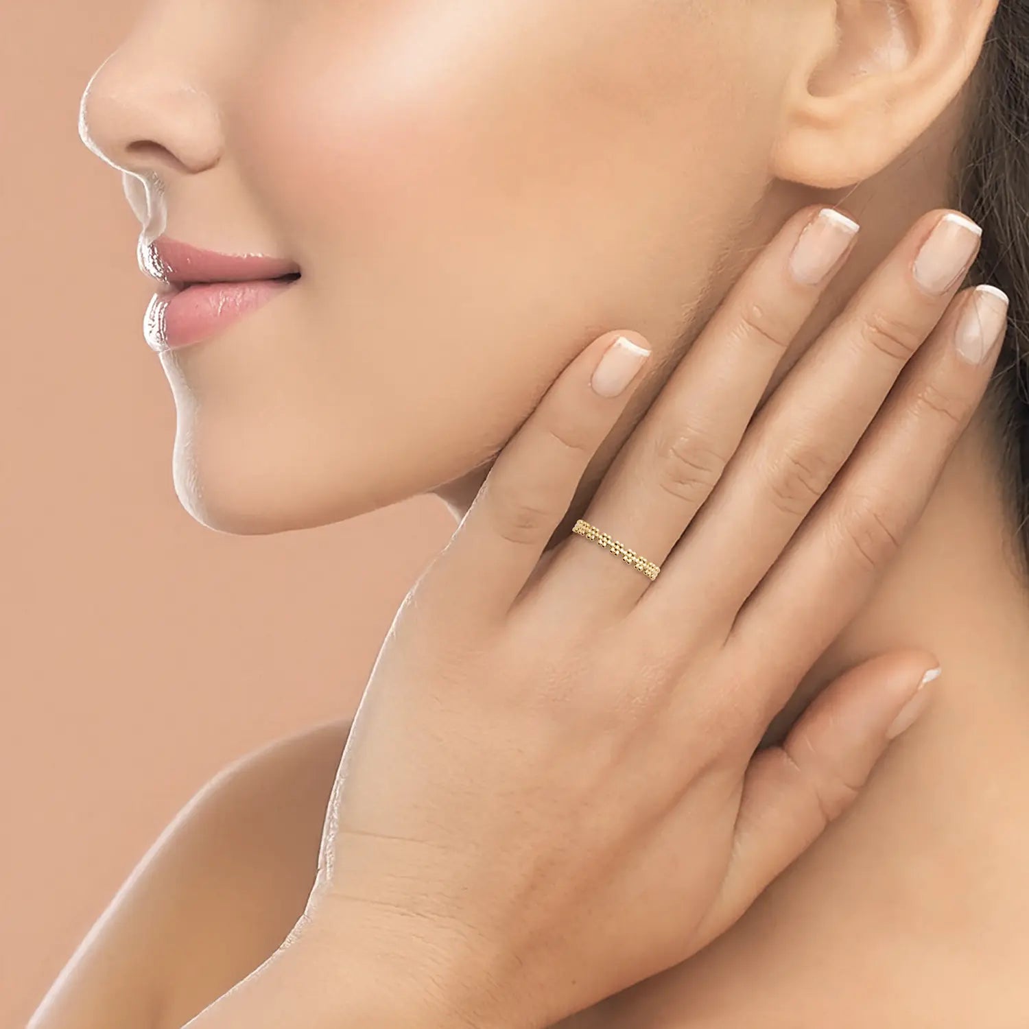 Bague plaqué or 18 carats