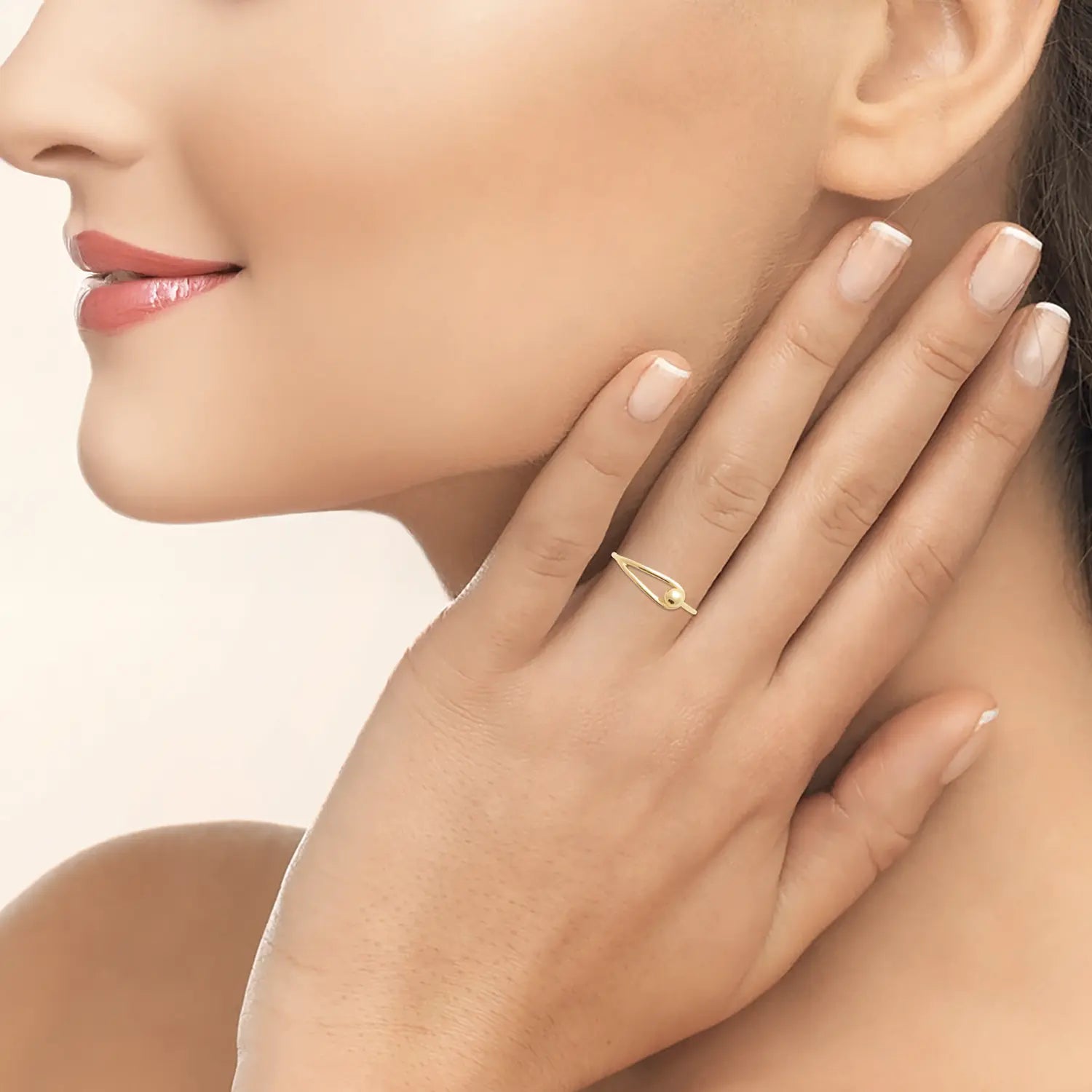 Bague plaqué or 18 carats
