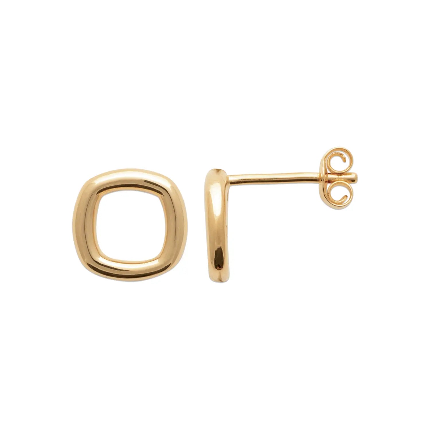 Boucles d’oreilles puces plaqué or 18 carats