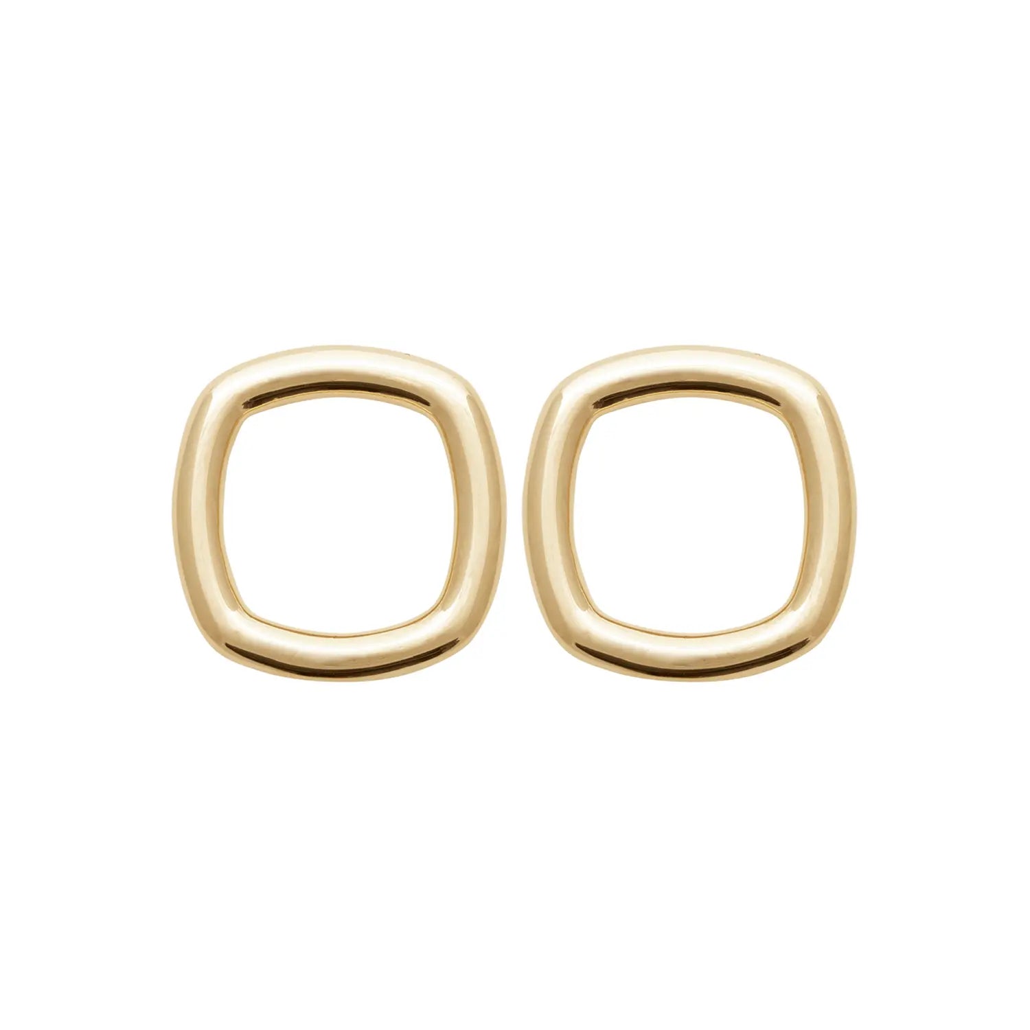 Boucles d’oreilles puces plaqué or 18 carats