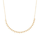 Collier plaqué or 45 cm avec pampilles étoiles