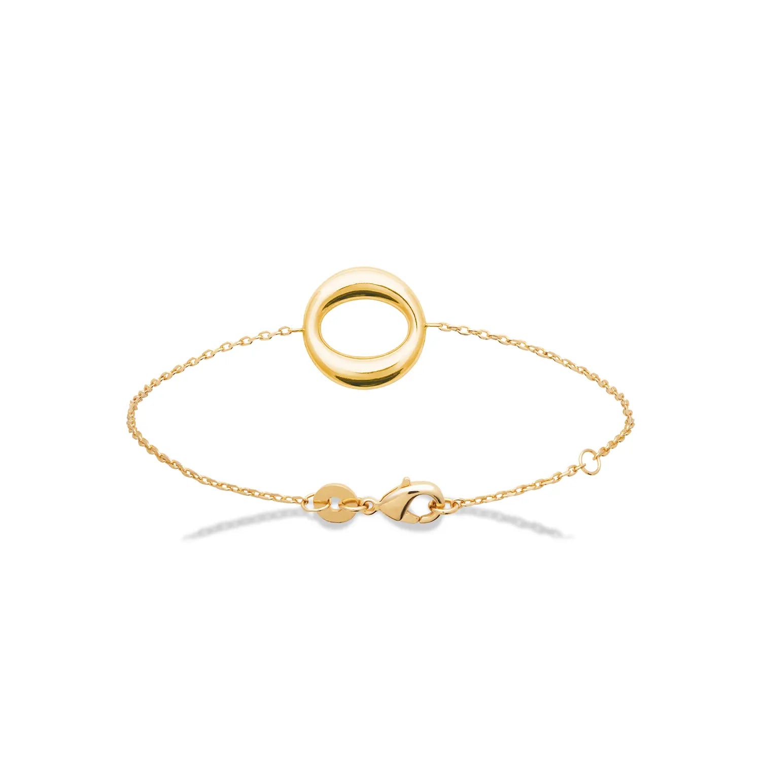 Bracelet plaqué or jaune 18 carats
