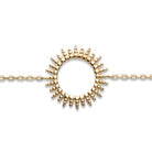 Bracelet plaqué or jaune 18 carats soleil