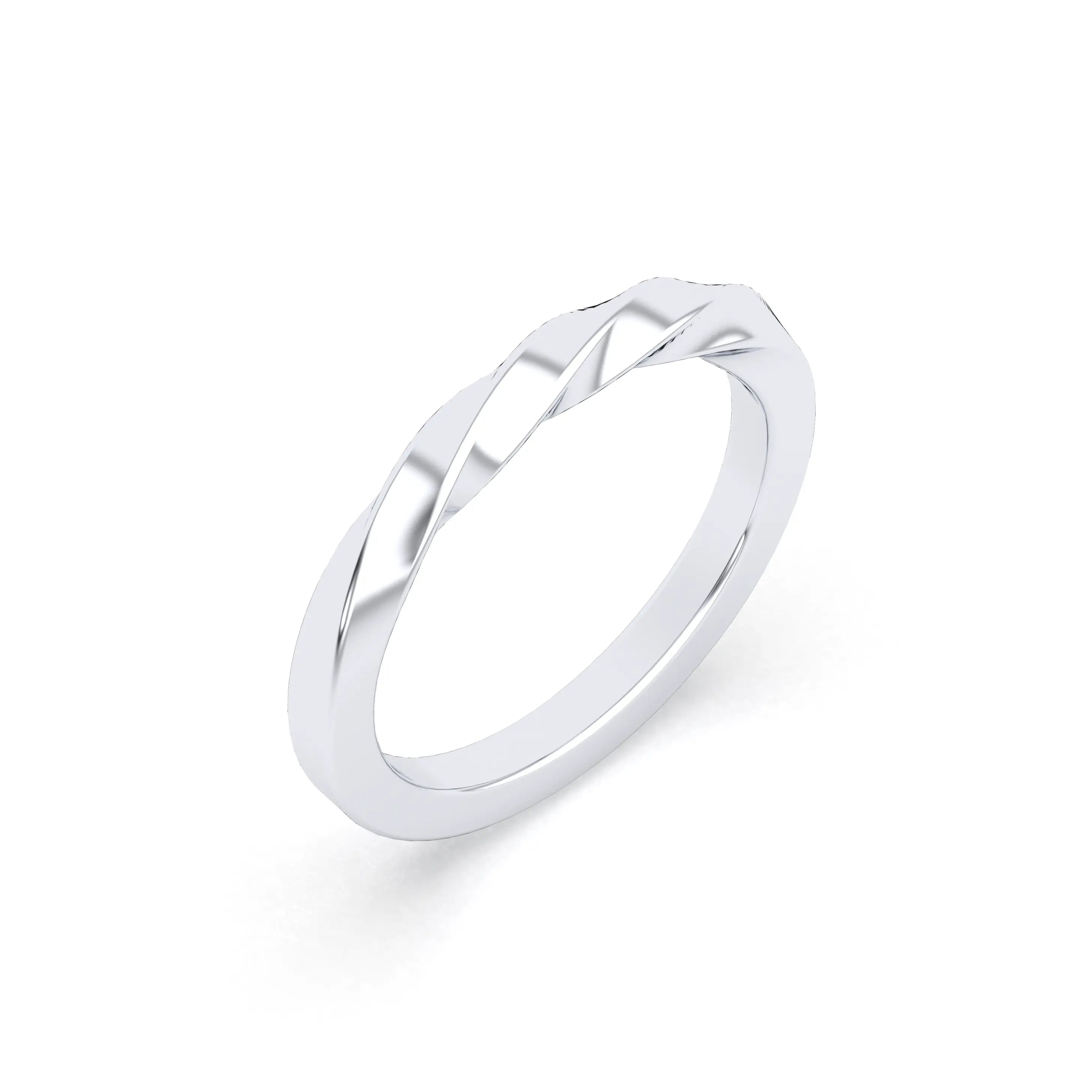 Alliance Katia demie-torsade en or 18 carats homme ou femme - Bajoia