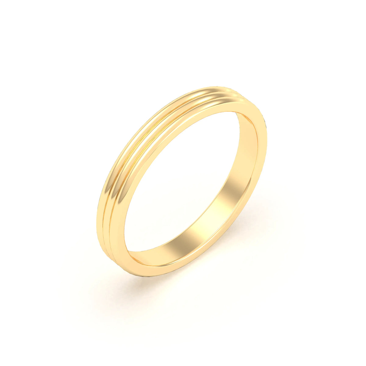 Alliance Unisson triple rang en or jaune 18 carats