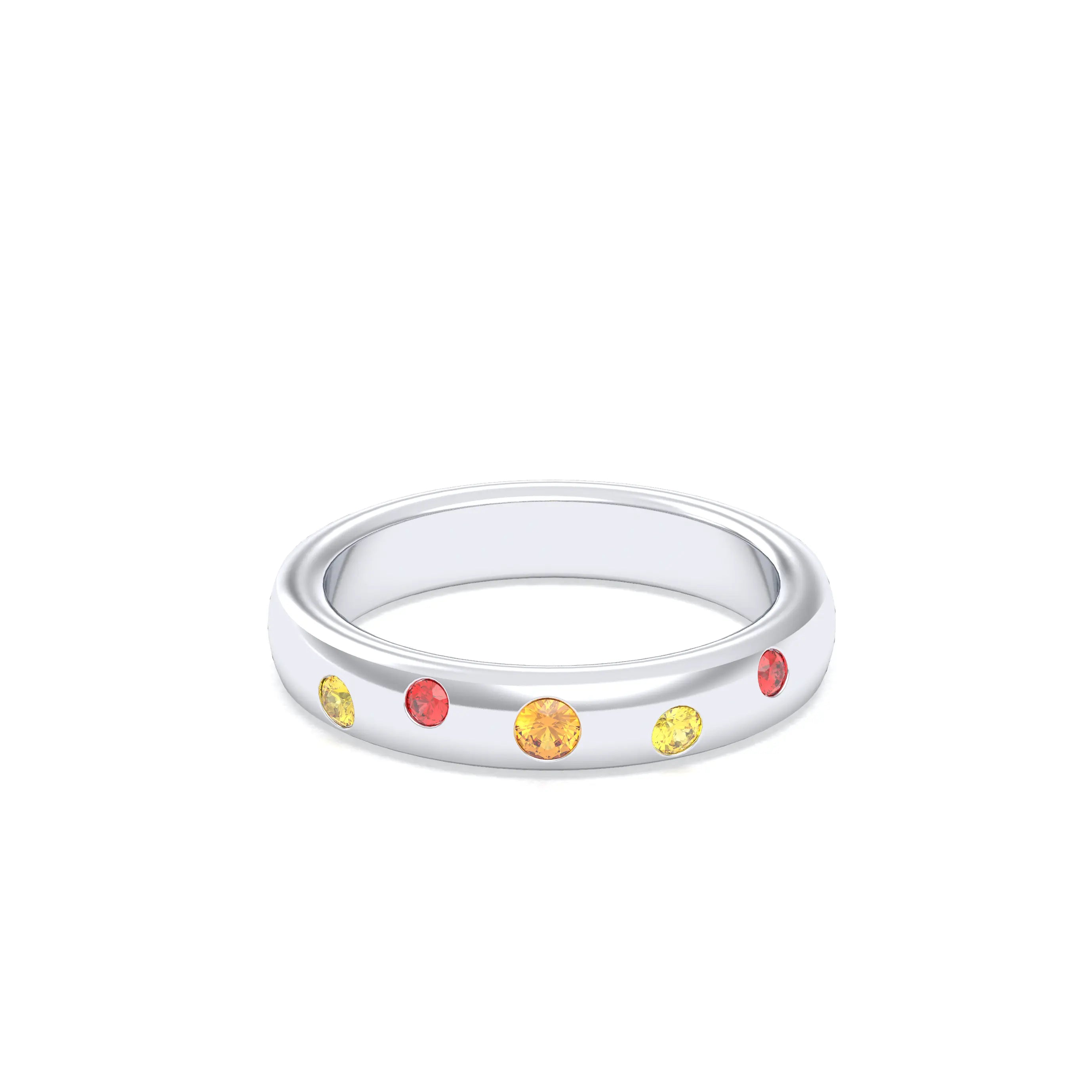 Bague Elisa – L'Alliance de l'Argent 950 et des Saphirs Précieux