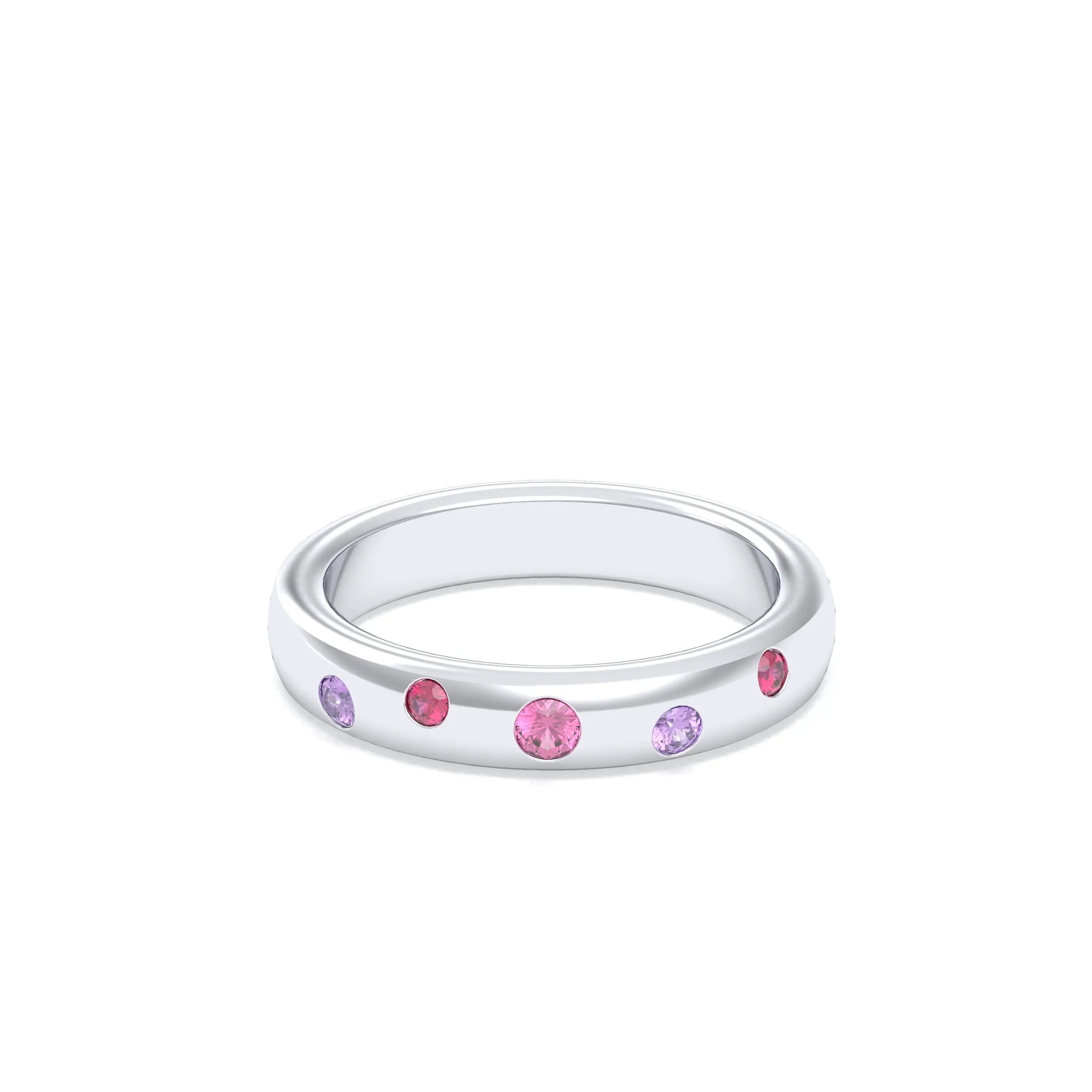 Bague Elisa – L'Alliance de l'Argent 950 et des Saphirs Précieux