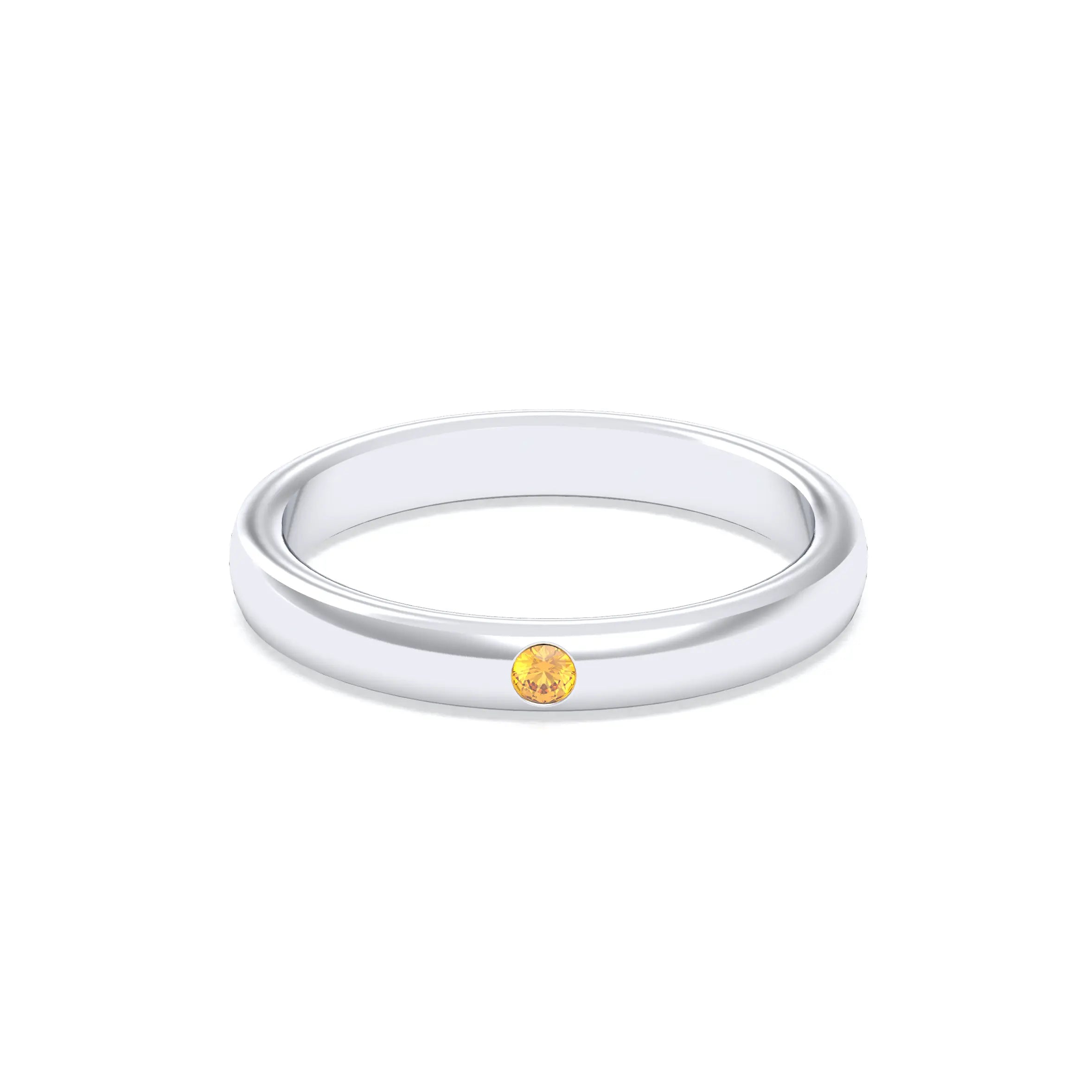 Bague Elisa Solitaire – L'Essence de l'Argent 950 et son Point de Lumière