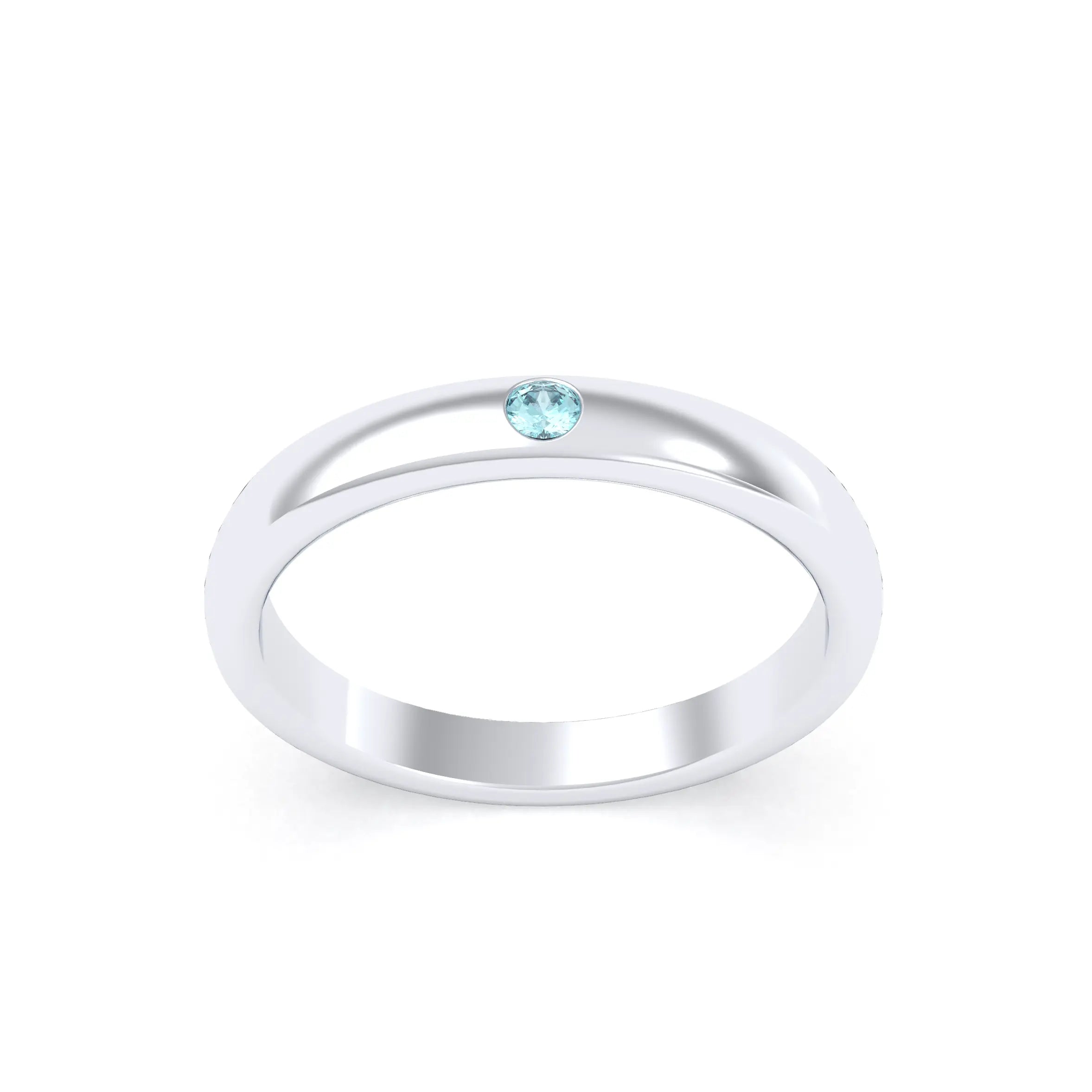 Bague Elisa Solitaire – L'Essence de l'Argent 950 et son Point de Lumière