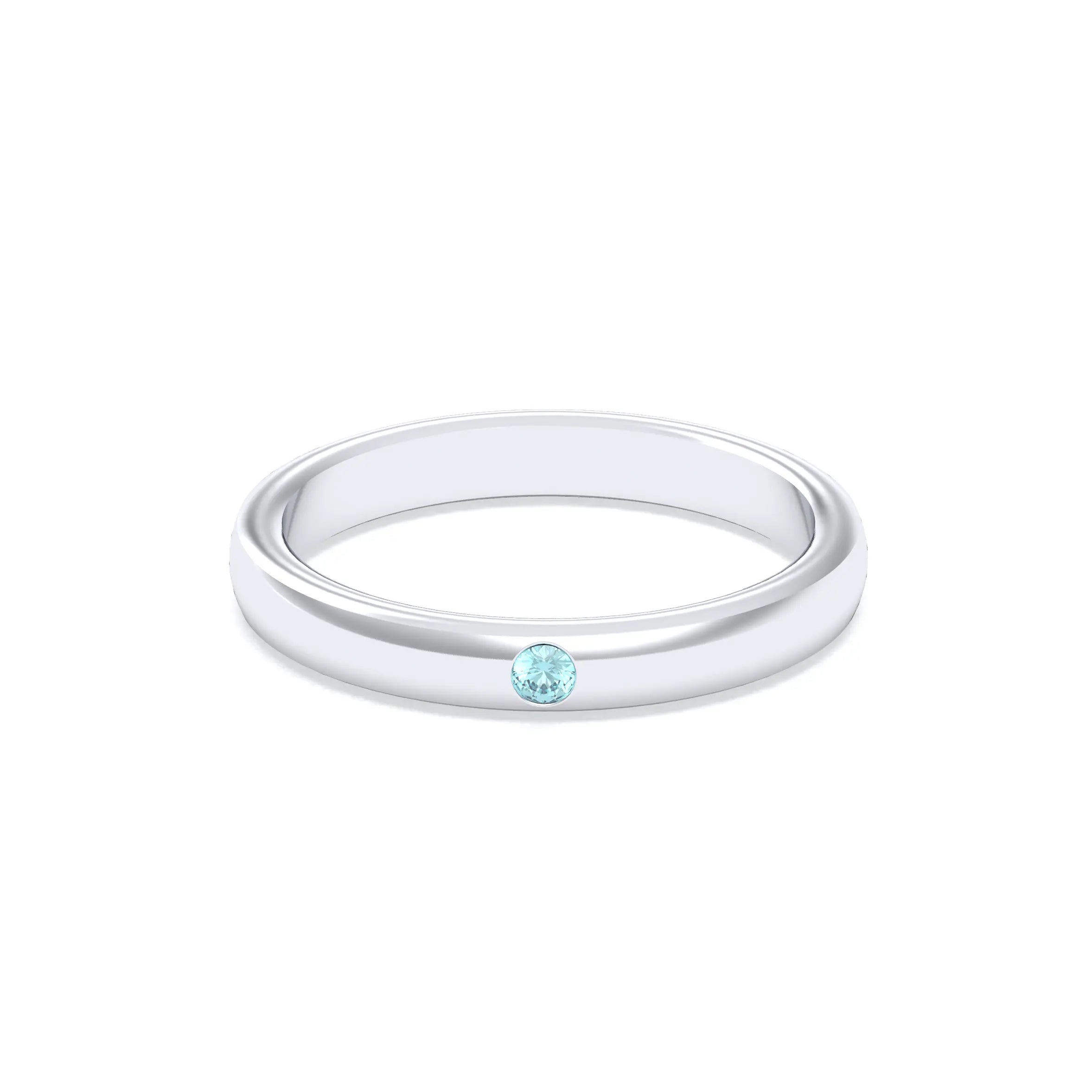 Bague Elisa Solitaire – L'Essence de l'Argent 950 et son Point de Lumière