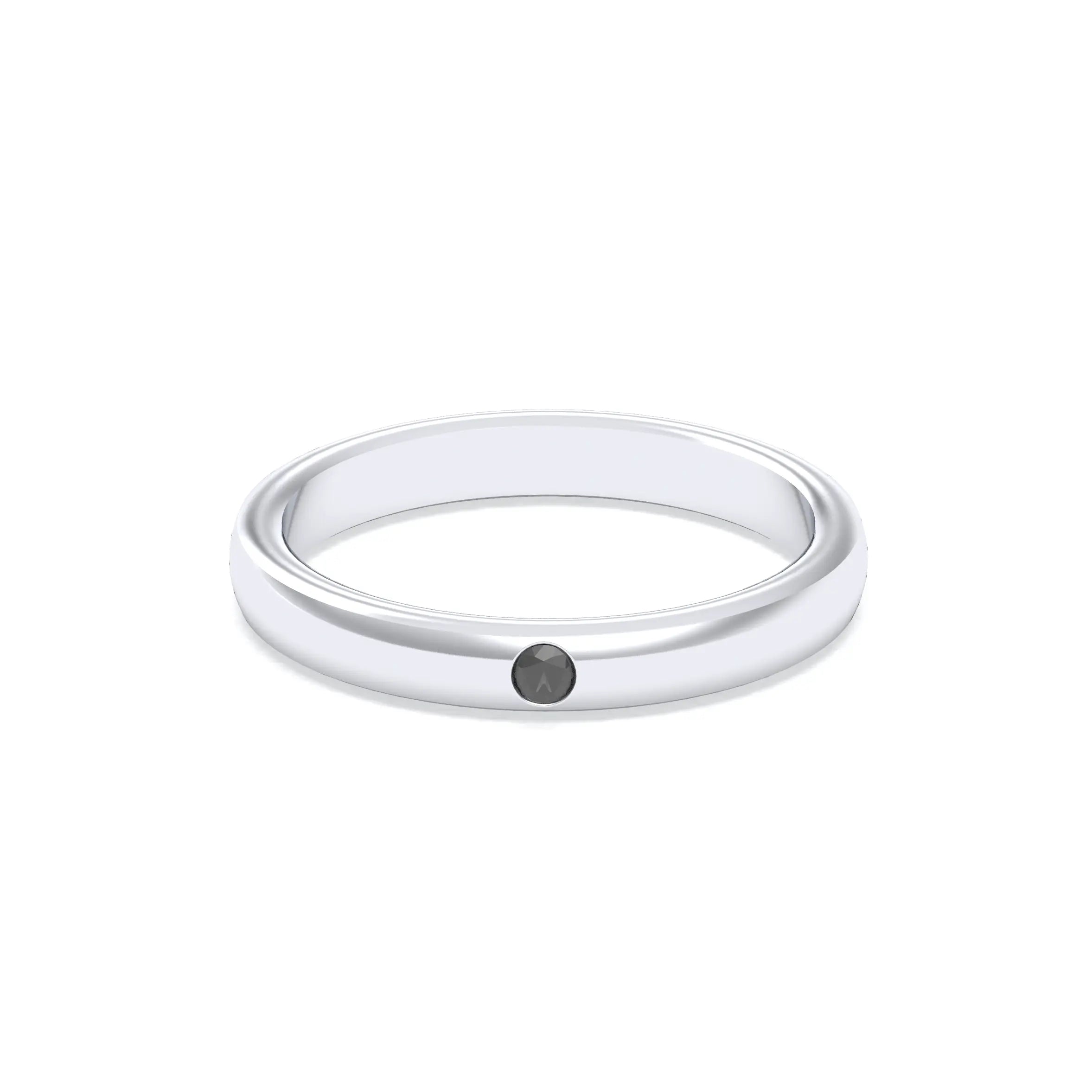 Bague Elisa Solitaire – L'Argent 950 sublimé par les Pierres Précieuses