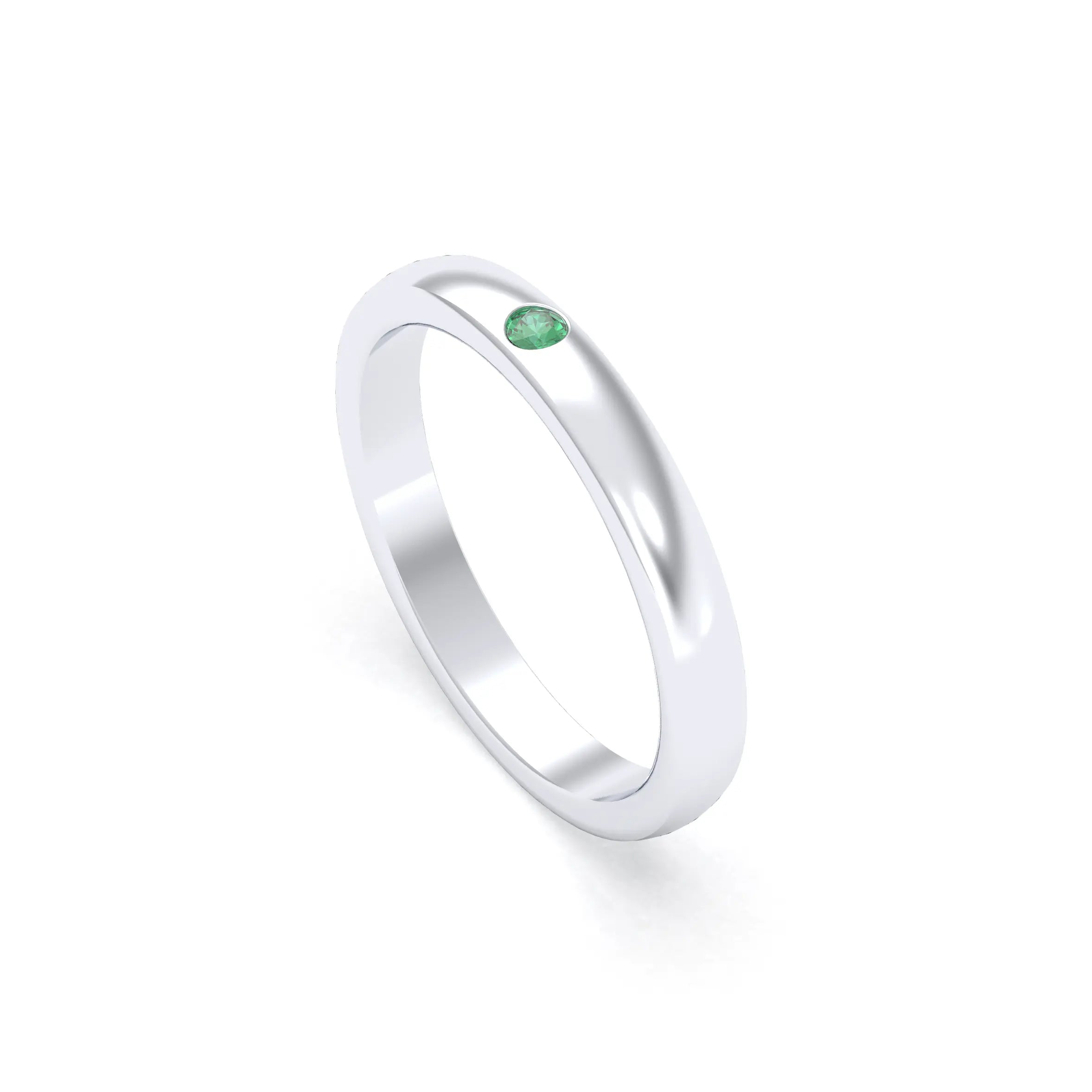 Bague Elisa Solitaire – L'Argent 950 sublimé par les Pierres Précieuses
