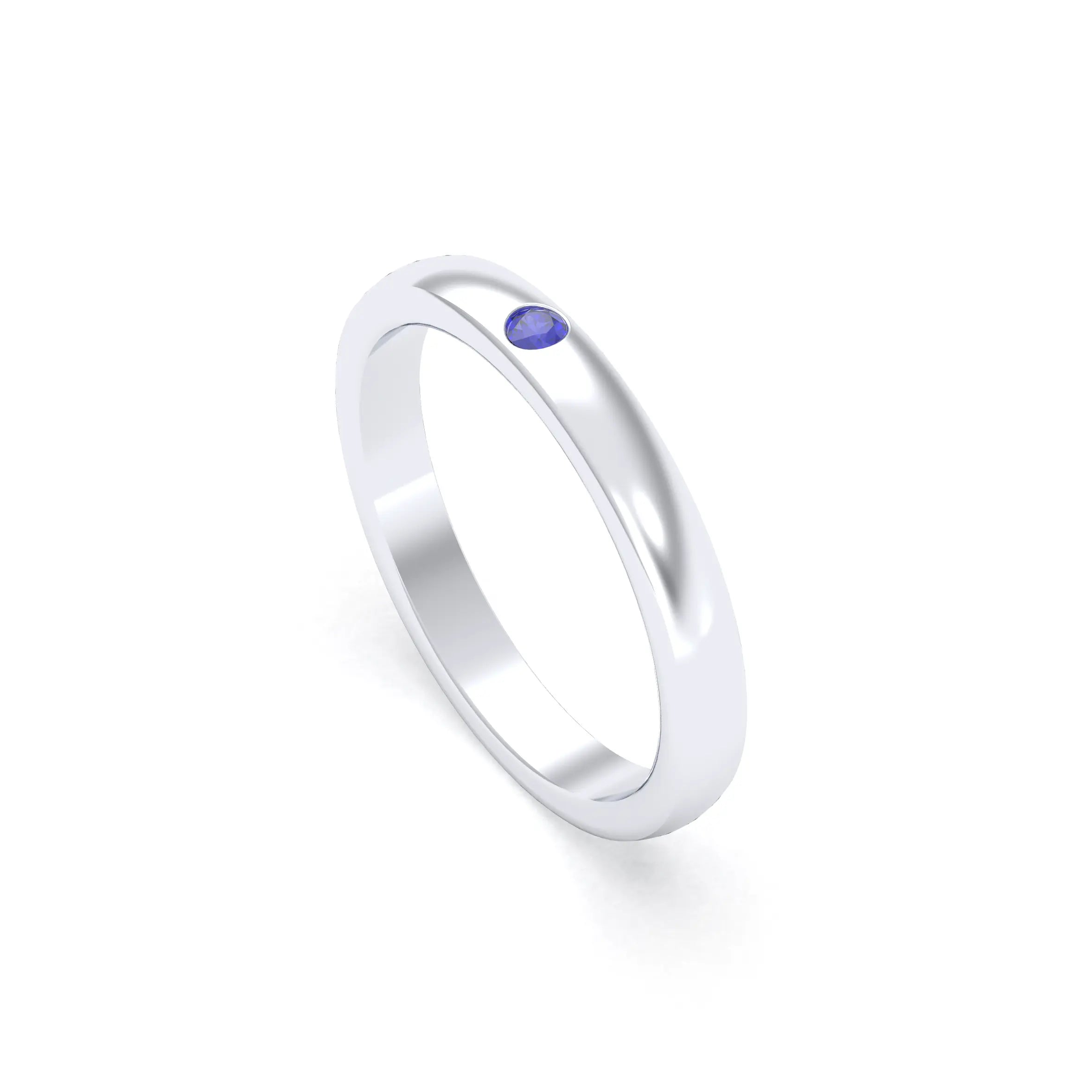 Bague Elisa Solitaire – L'Argent 950 sublimé par les Pierres Précieuses