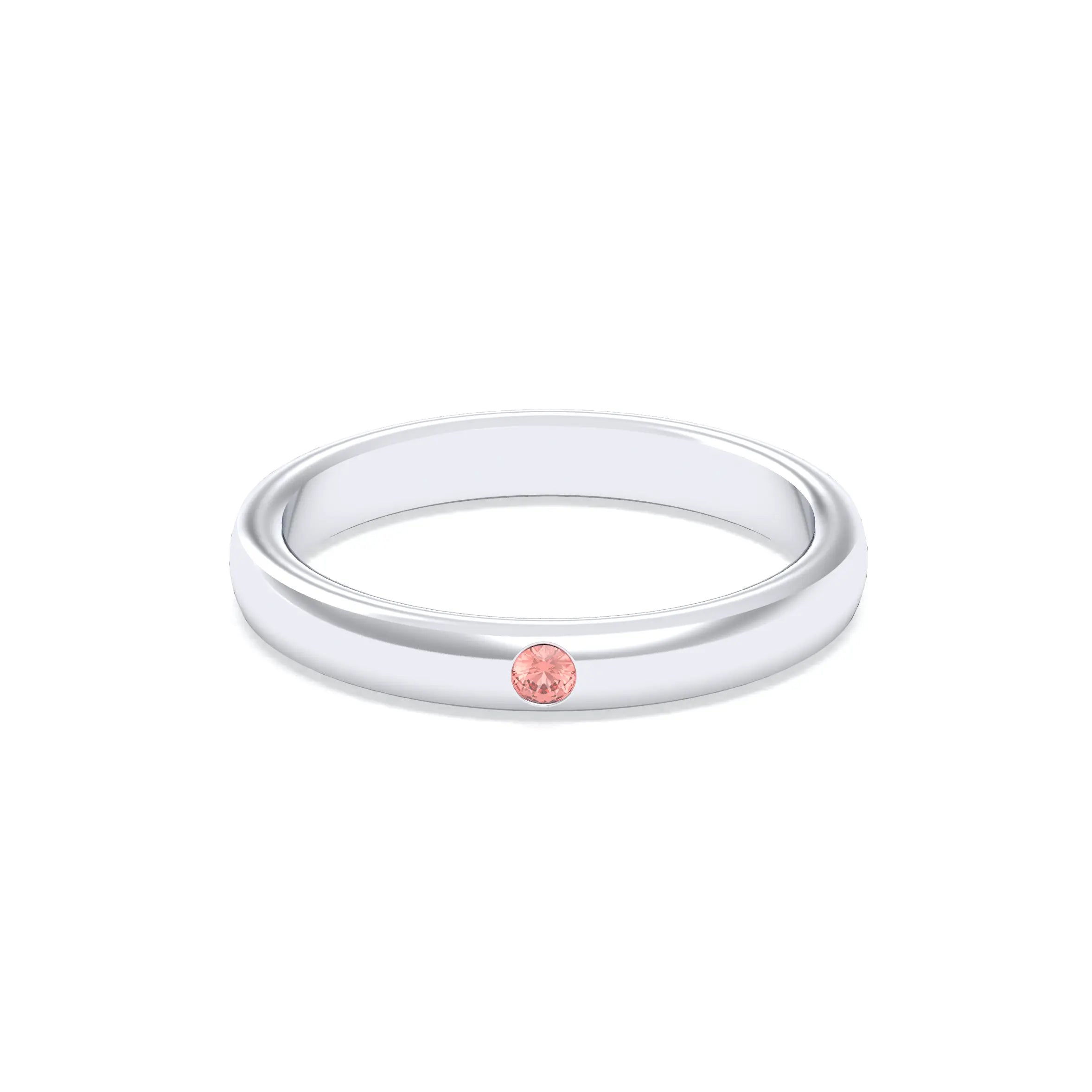 Bague Elisa Solitaire – L'Argent 950 sublimé par les Pierres Précieuses