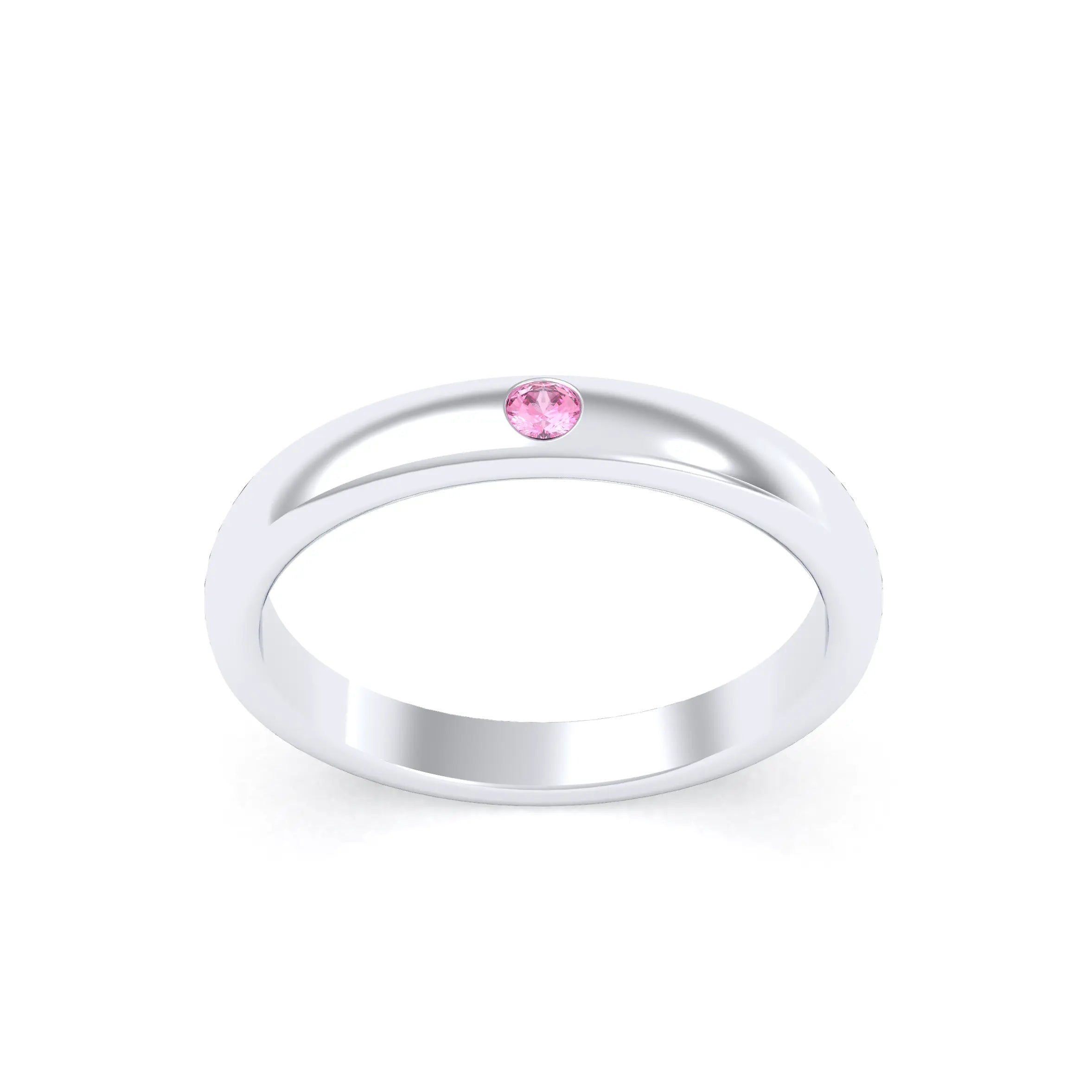 Bague Elisa Solitaire – L'Argent 950 sublimé par les Pierres Précieuses
