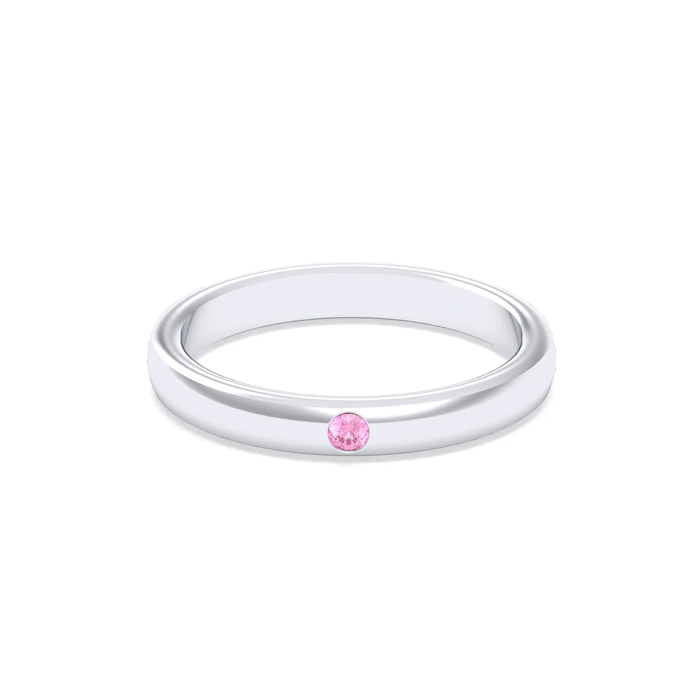 Bague Elisa Solitaire – L'Argent 950 sublimé par les Pierres Précieuses