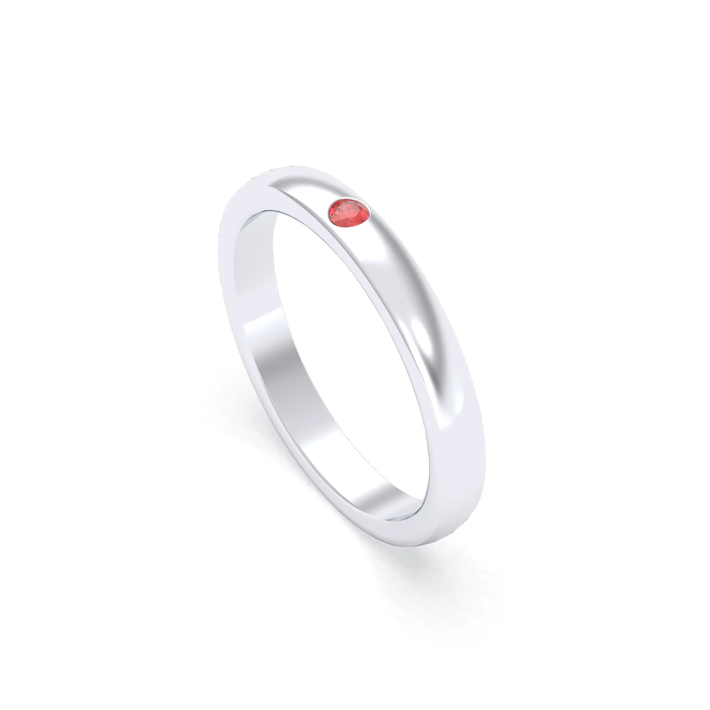 Bague Elisa Solitaire – L'Argent 950 sublimé par les Pierres Précieuses