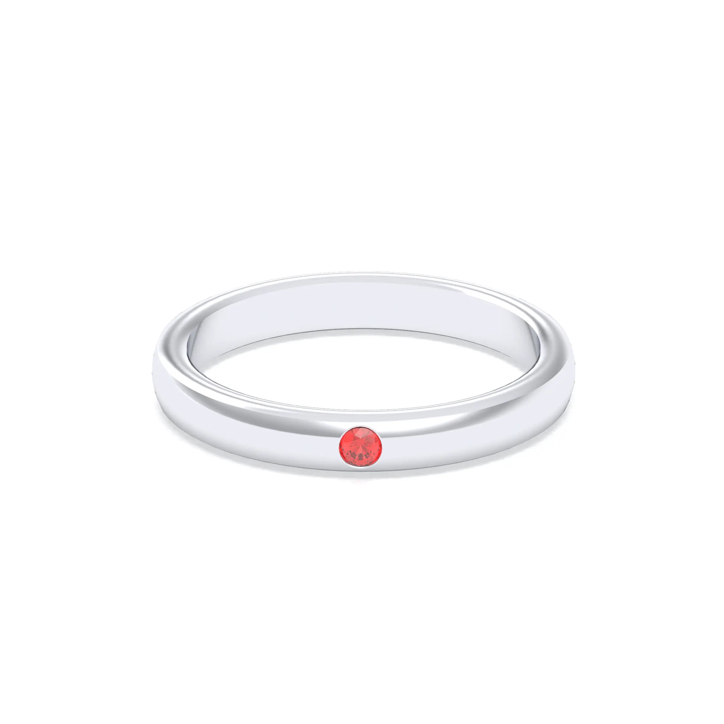 Bague Elisa Solitaire – L'Argent 950 sublimé par les Pierres Précieuses