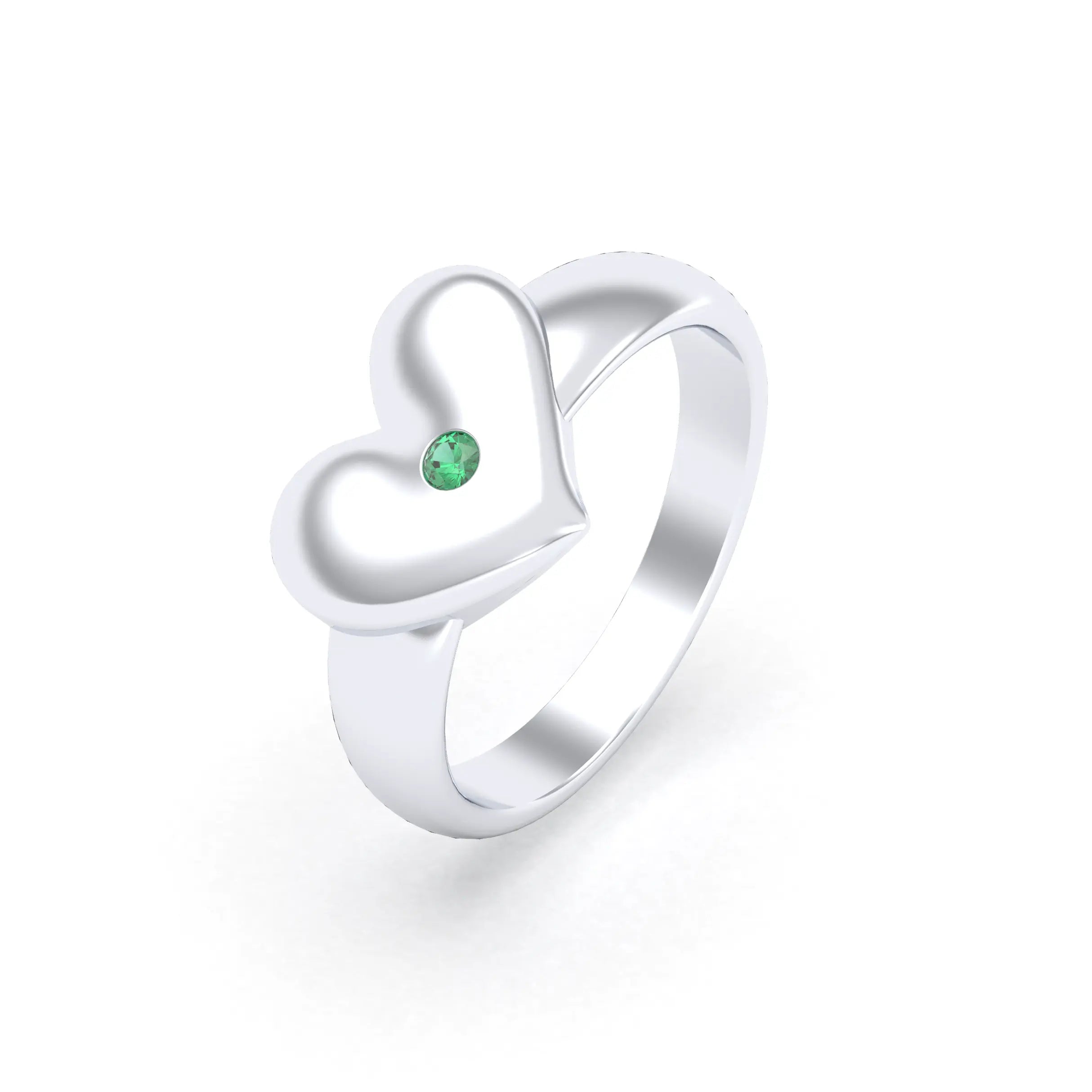 Bague Étreinte en Argent : l’éclat d’un cœur sculpté sur mesure