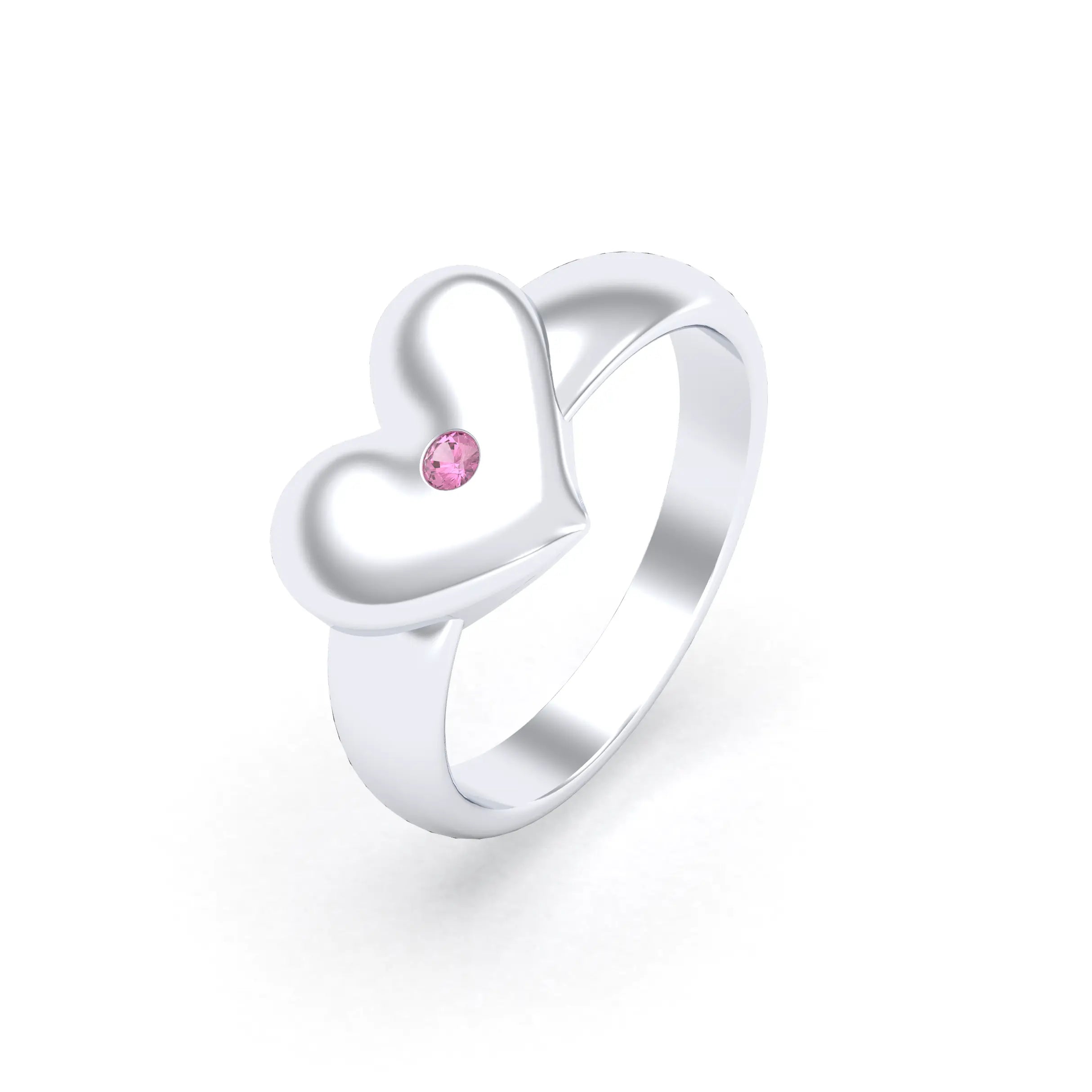 Bague Étreinte en Argent : l’éclat d’un cœur sculpté sur mesure