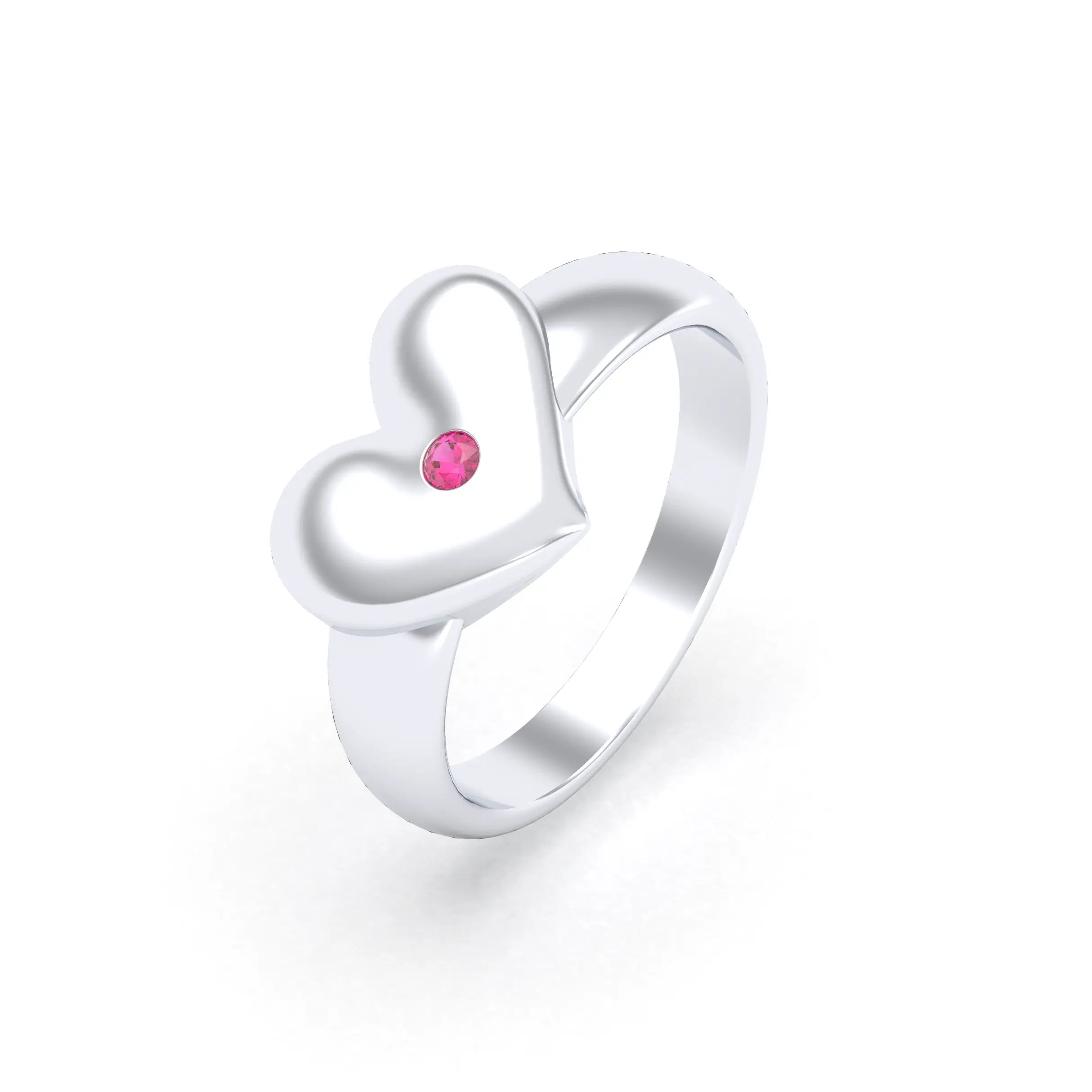 Bague Étreinte en Argent : l’éclat d’un cœur sculpté sur mesure