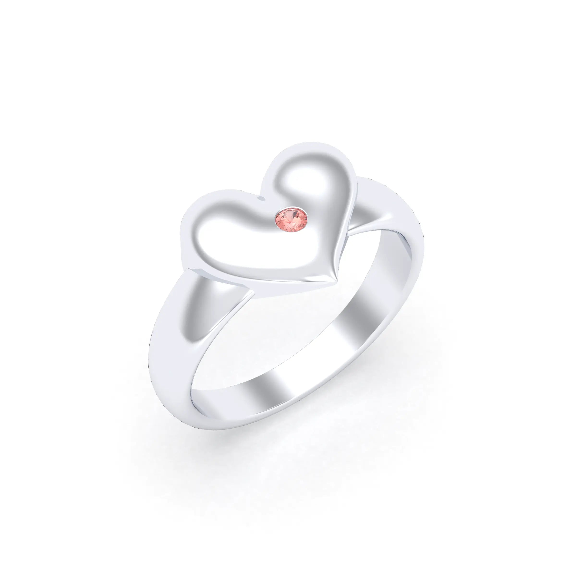 Bague Étreinte en Argent : l’éclat d’un cœur sculpté sur mesure