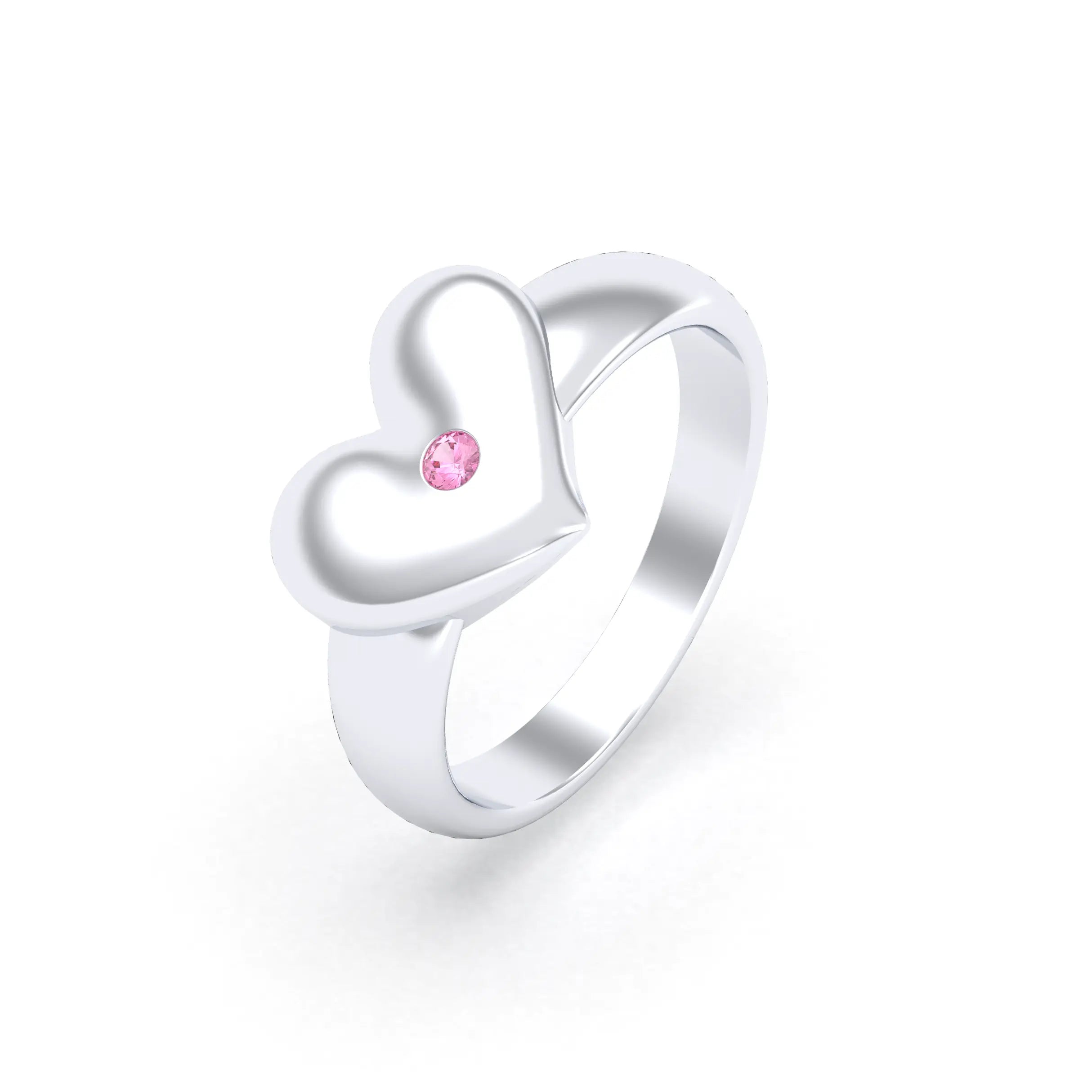 Bague Étreinte en Argent : l’éclat d’un cœur sculpté sur mesure