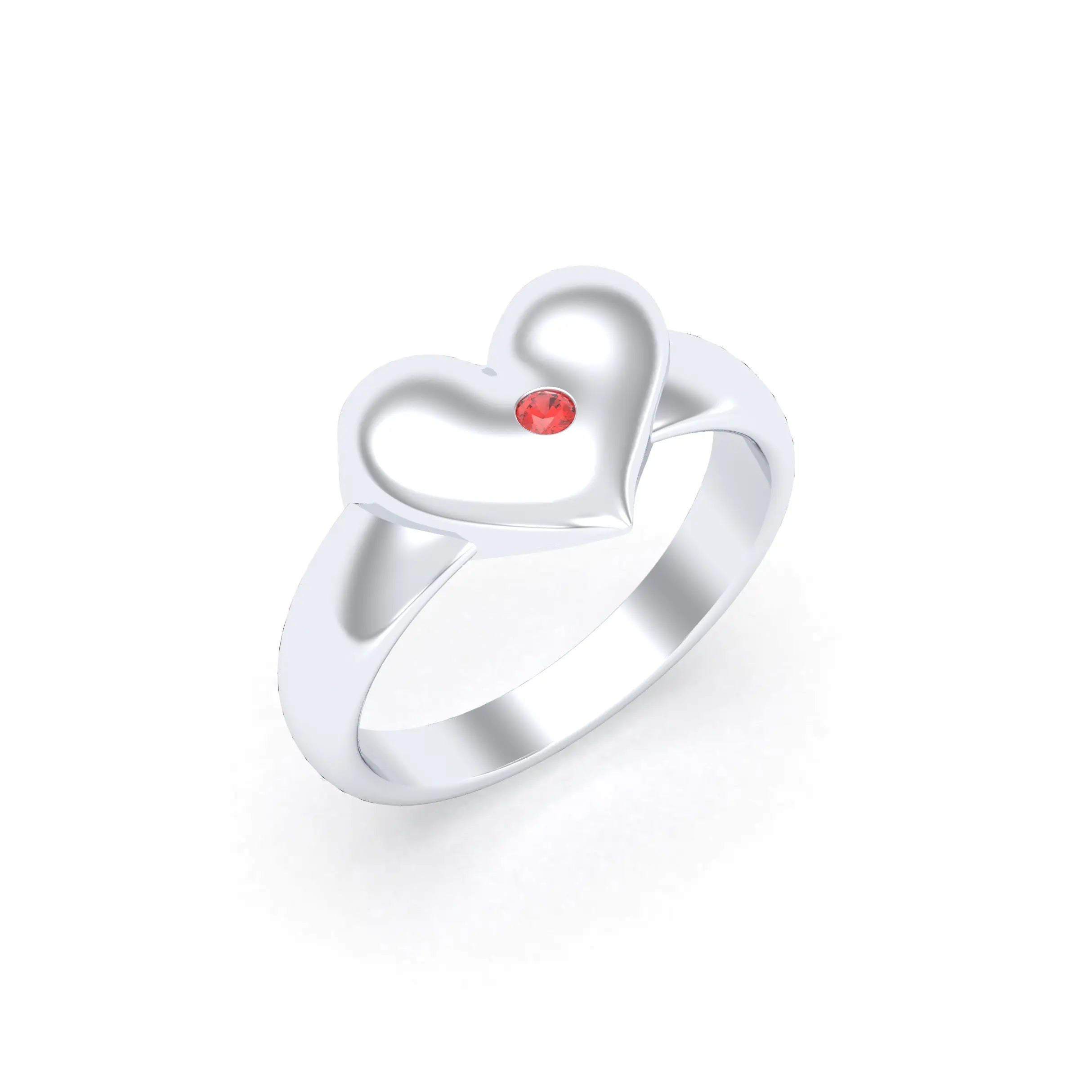 Bague Étreinte en Argent : l’éclat d’un cœur sculpté sur mesure