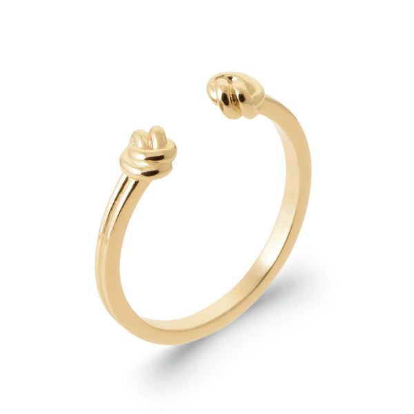 Bague Nœud Ouverte – Plaqué Or 18 Carats 56