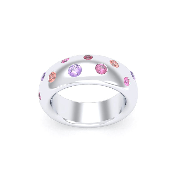 Bague Sabrina "L'Absolue" Argent 950 – Saphirs, Rubis & Pierres Fines, autre vue