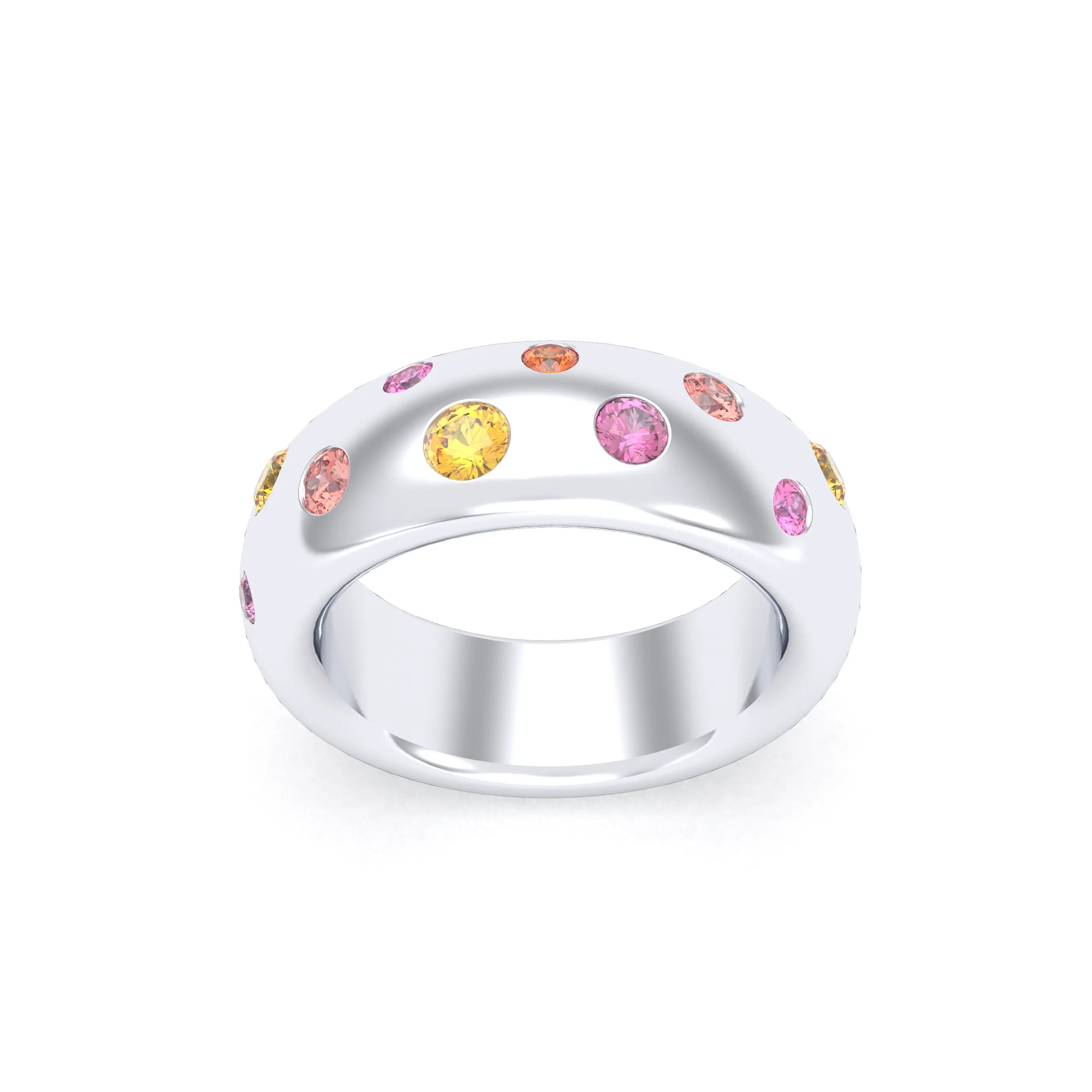 Bague Sabrina "L'Absolue" Argent 950 – Saphirs, Rubis & Pierres Fines