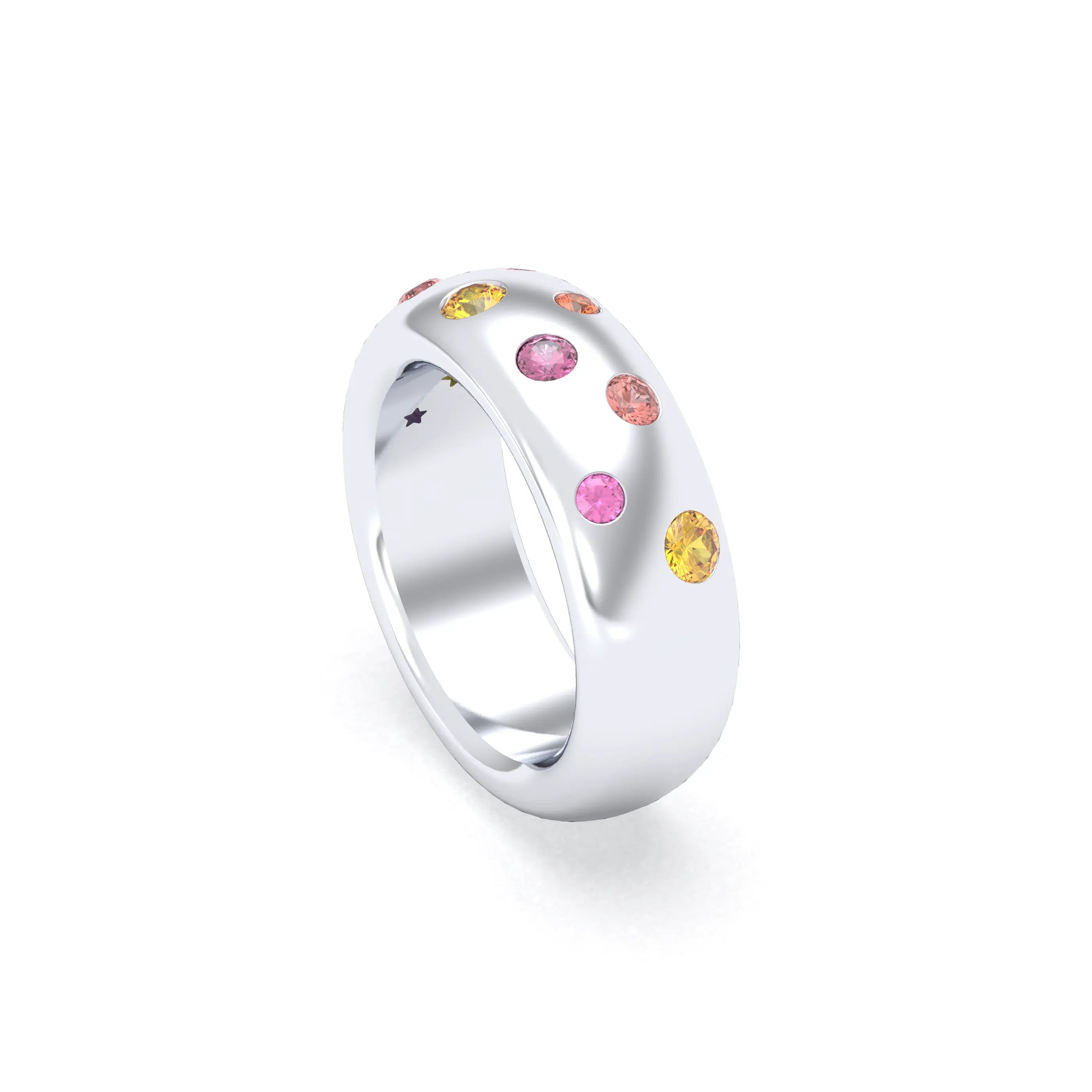 Bague Sabrina "L'Absolue" Argent 950 – Saphirs, Rubis & Pierres Fines