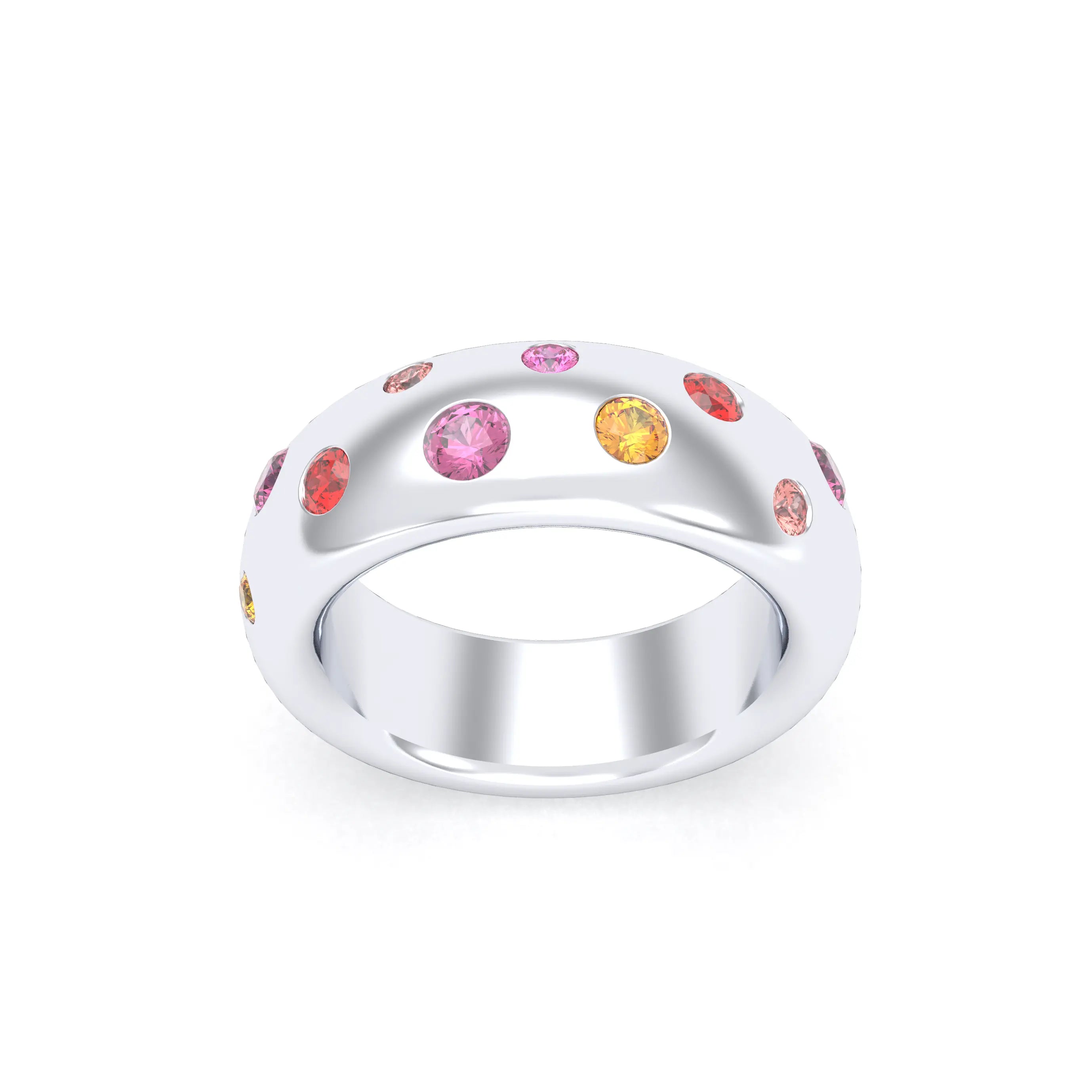 Bague Sabrina "L'Absolue" Argent 950 – Saphirs, Rubis & Pierres Fines