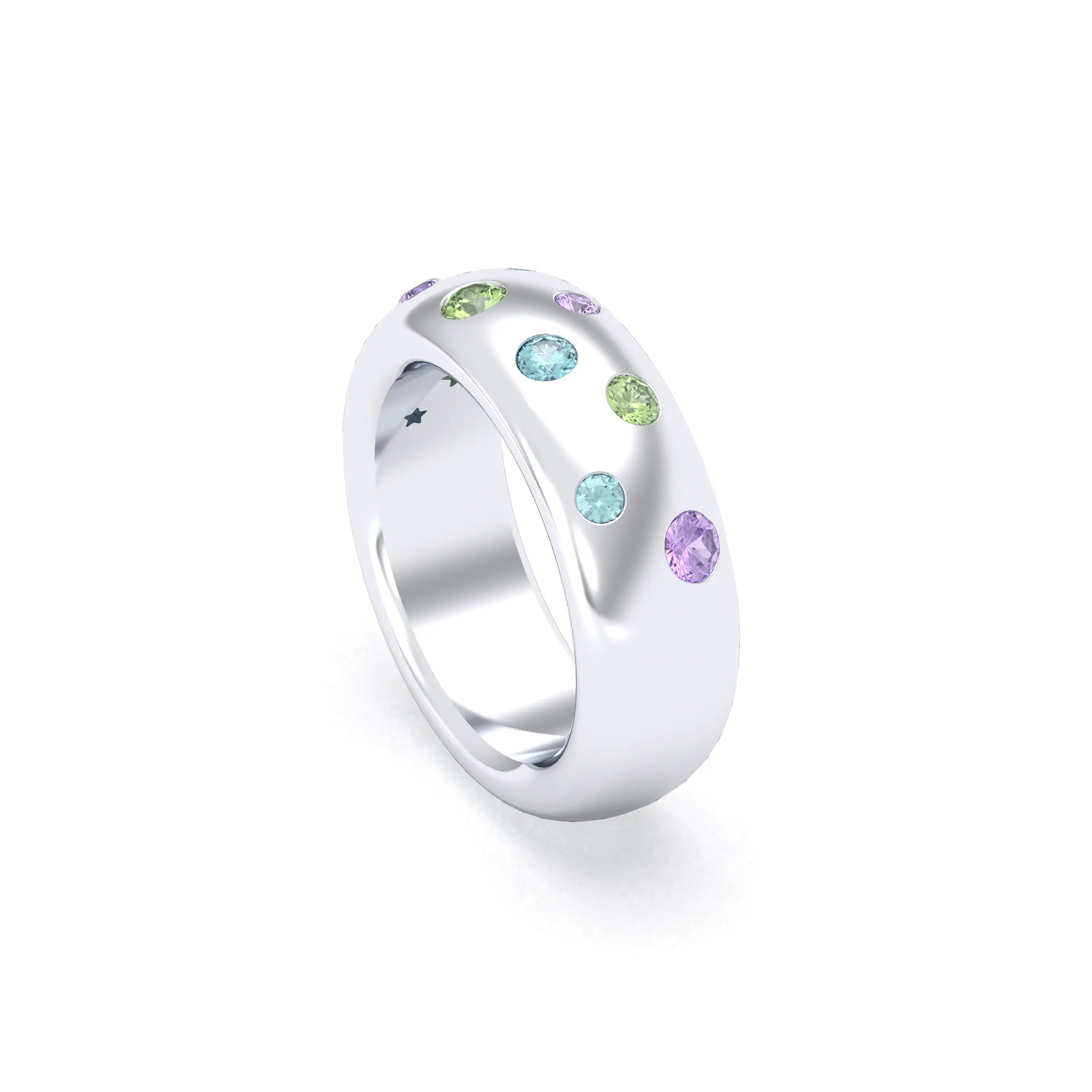 Bague Sabrina Argent 950 – L'Éclat des Pierres Fines