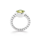 Bague indiscrète pour femme en argent et quartz lemon