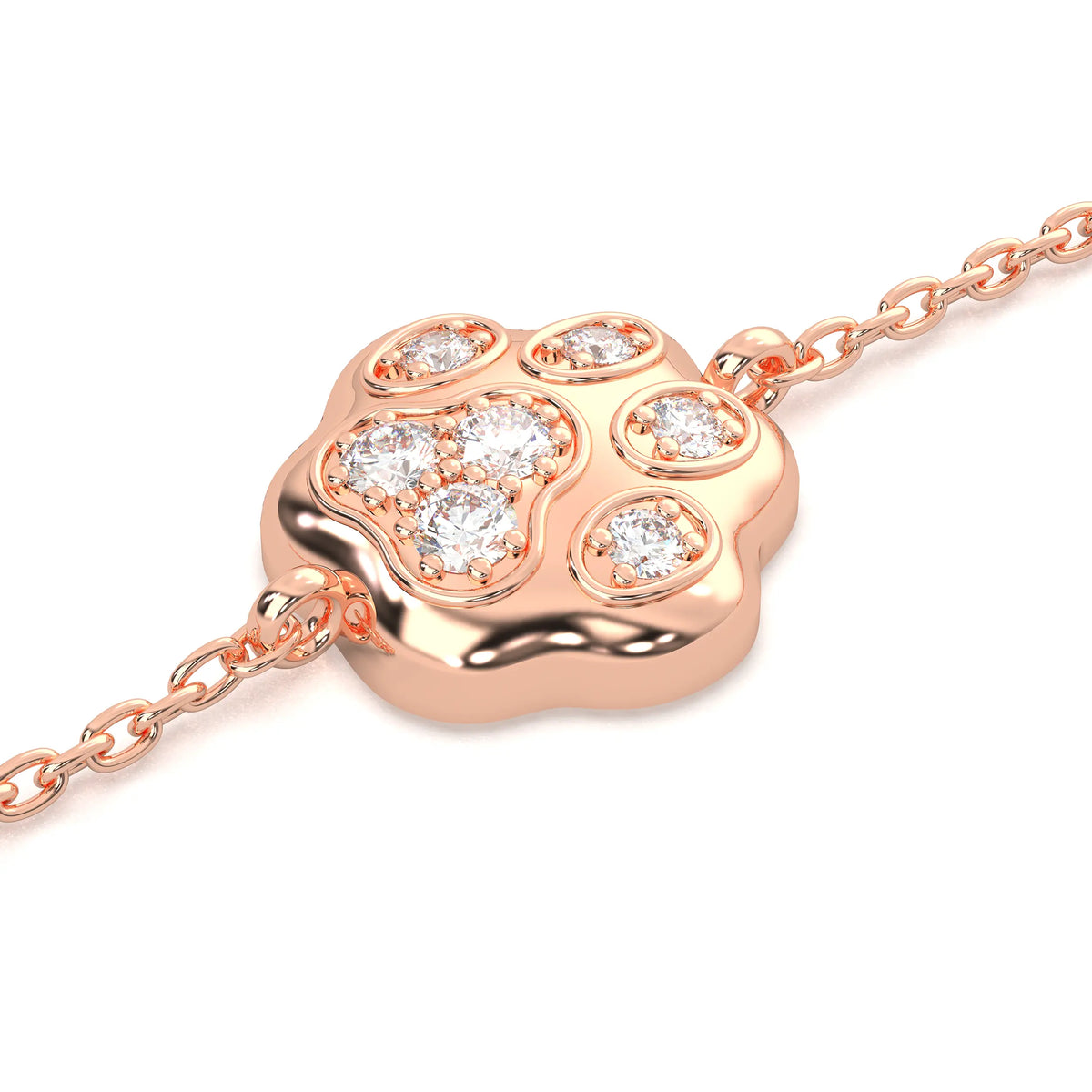 Bracelet "patte De Chien" En Or Jaune 18 Carats - Neuf Avec étiquettes - Sans Marque