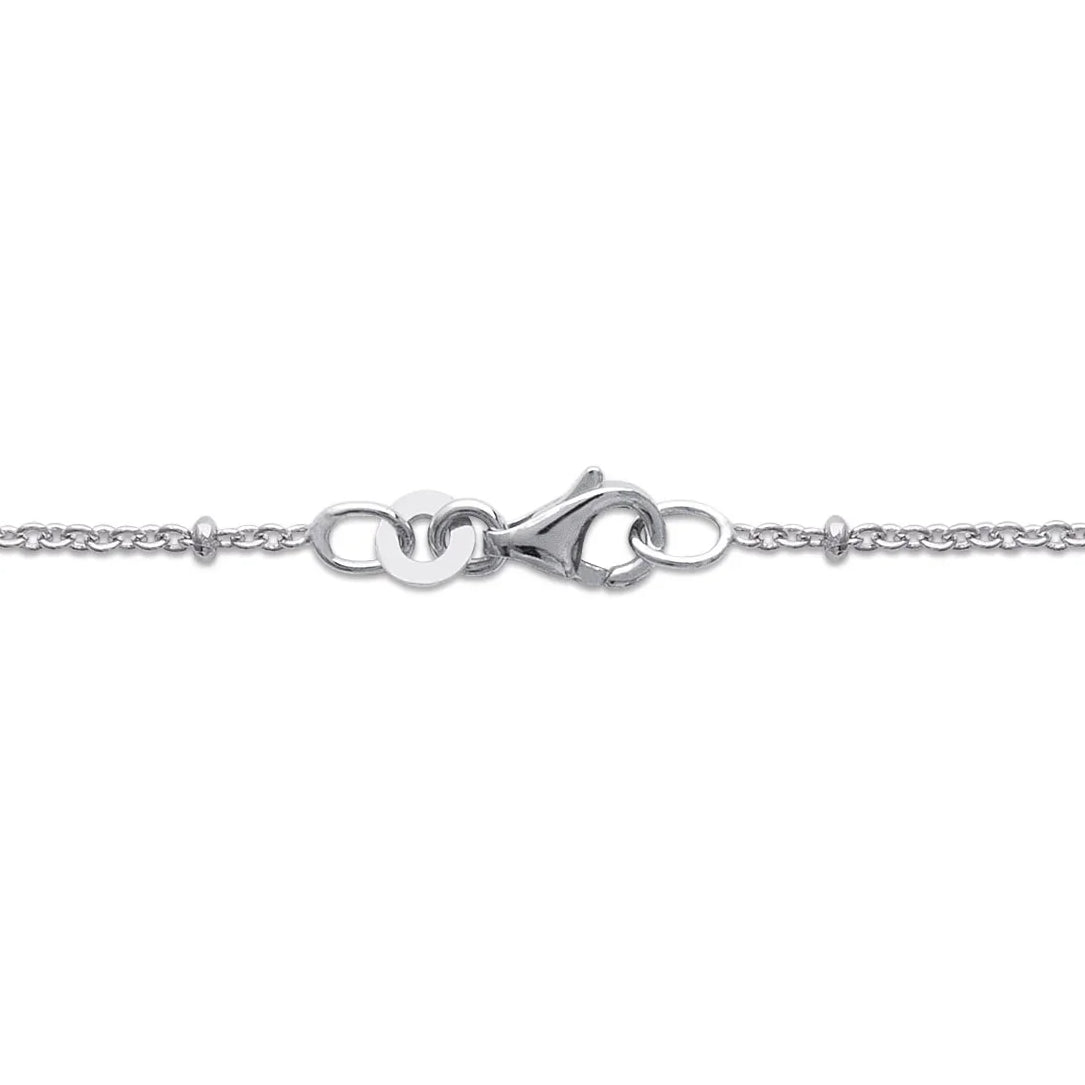 Chaîne forçat satellite en argent 925 rhodié