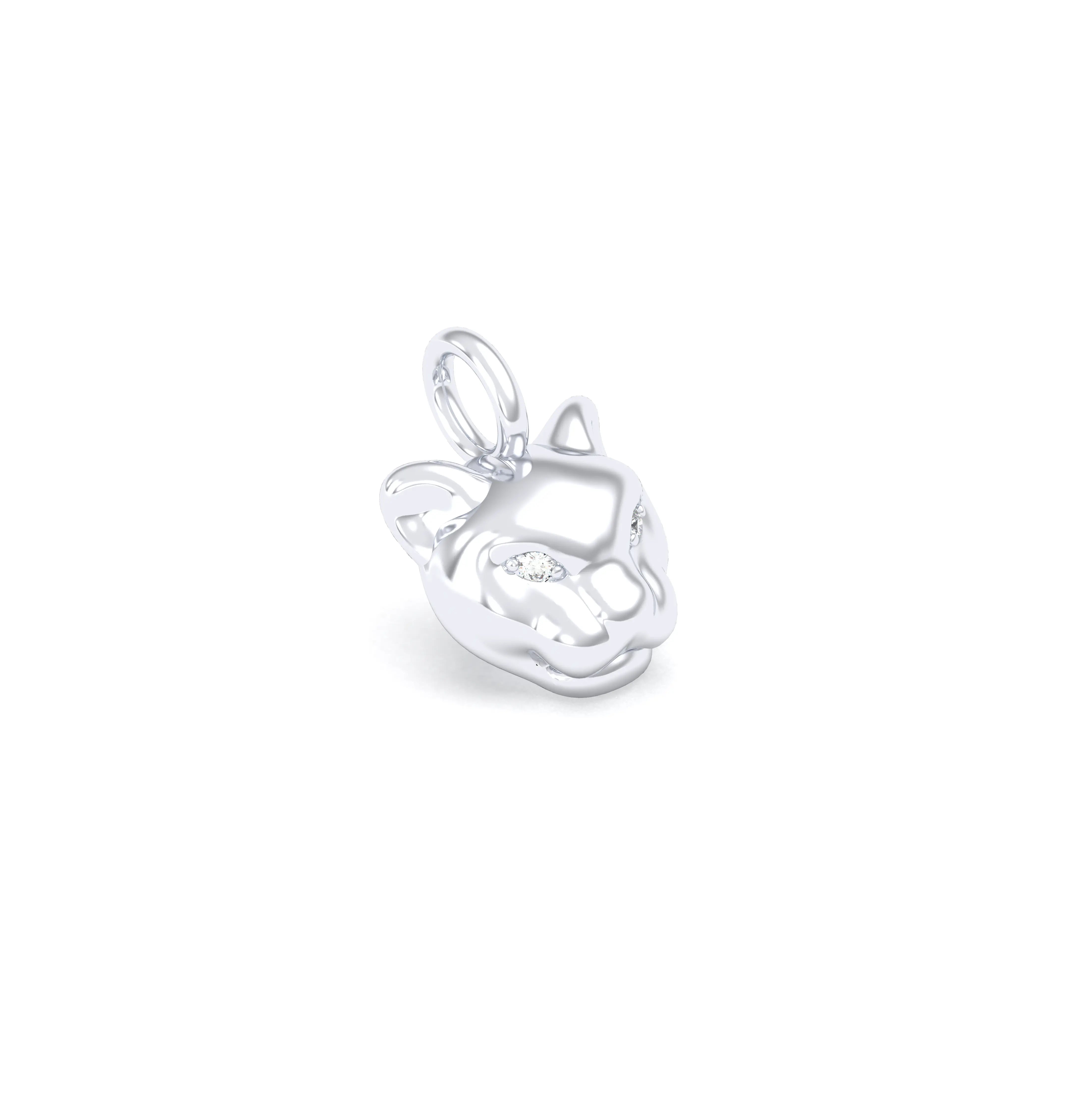 Collier Féline en Argent 950 et Pierres Précieuses
