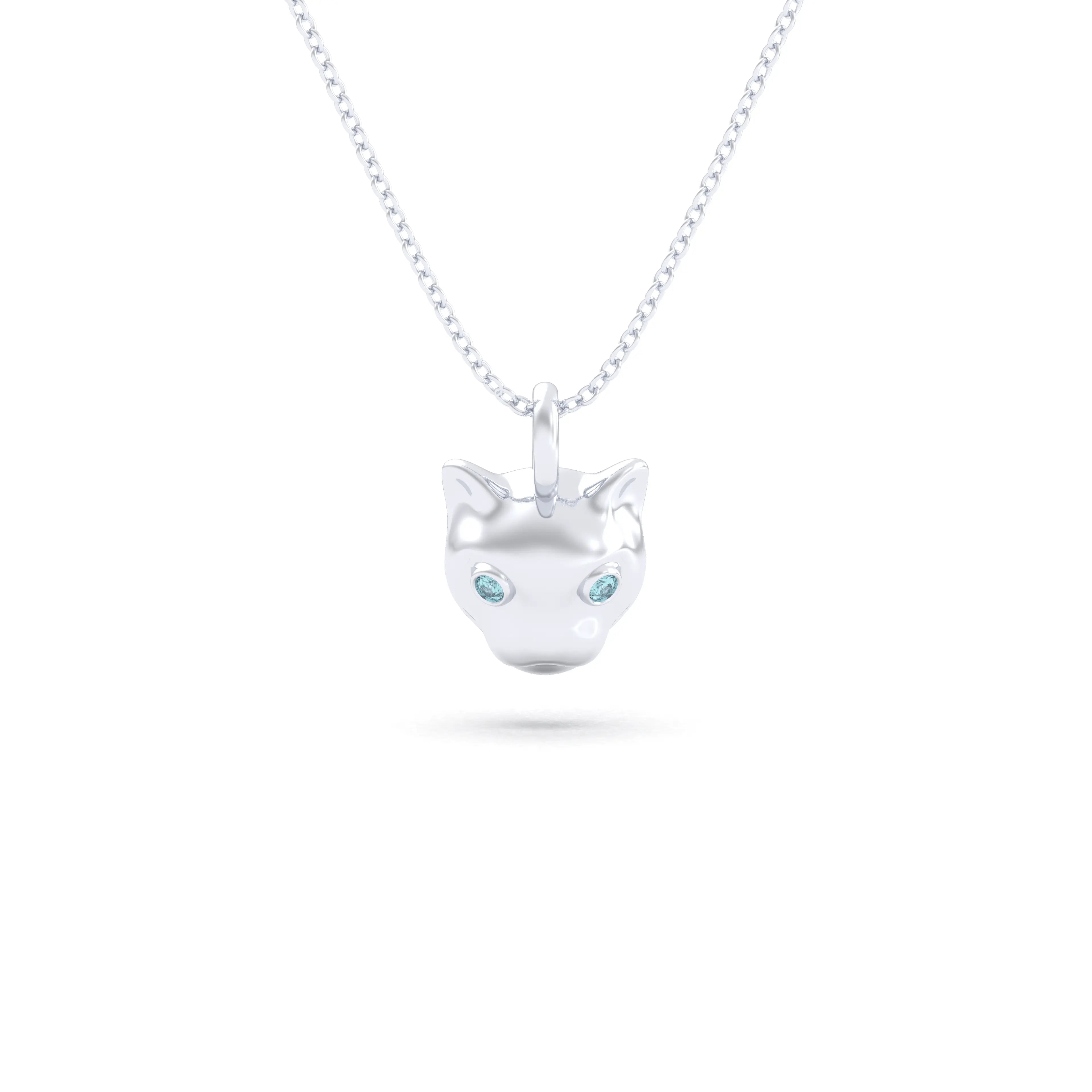 Collier “Féline” en Argent 950 et Pierres Fines – L'Éclat Indomptable