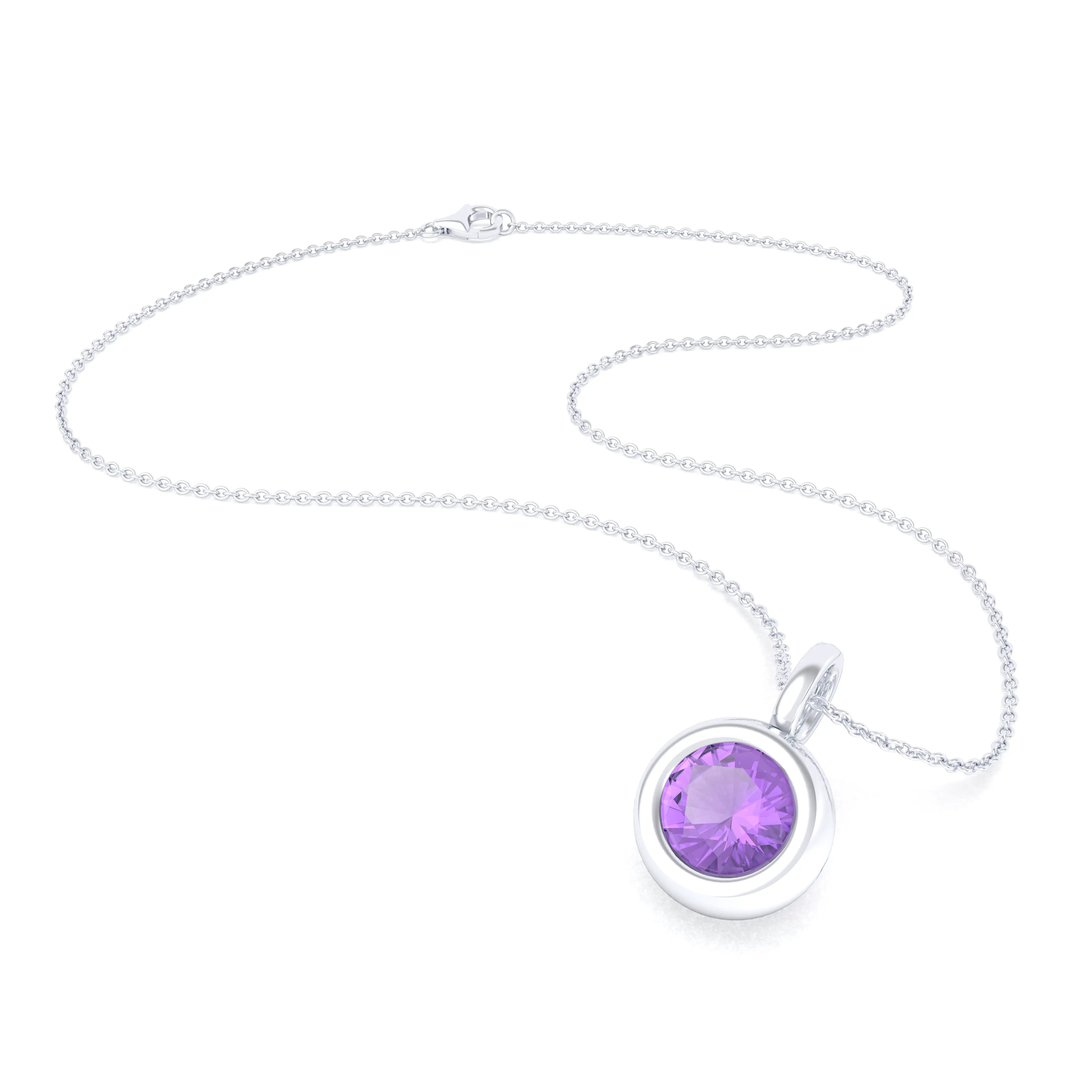 Collier Indiscret en argent 950 personnalisable avec pierre fine au choix