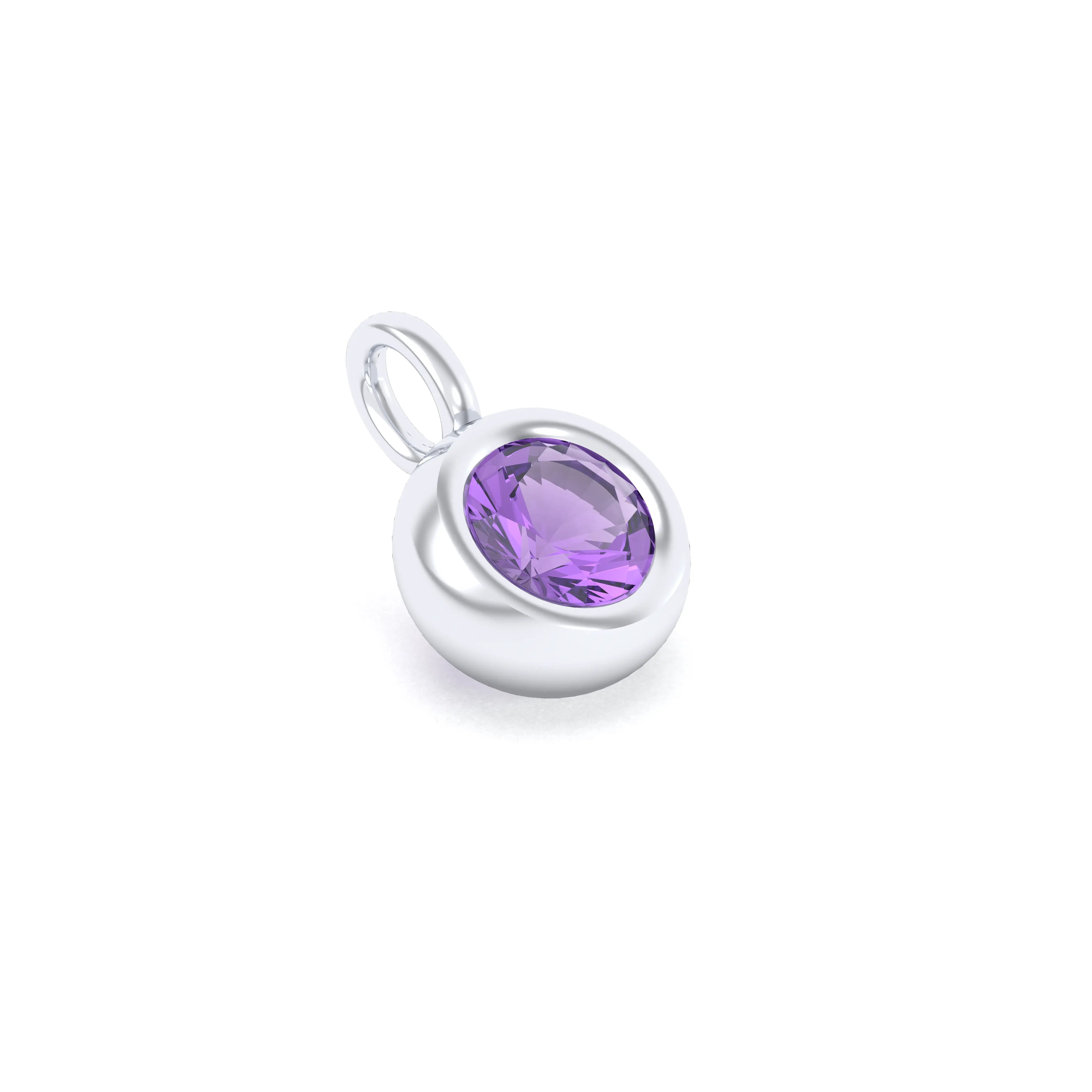 Collier Indiscret en argent 950 personnalisable avec pierre fine au choix