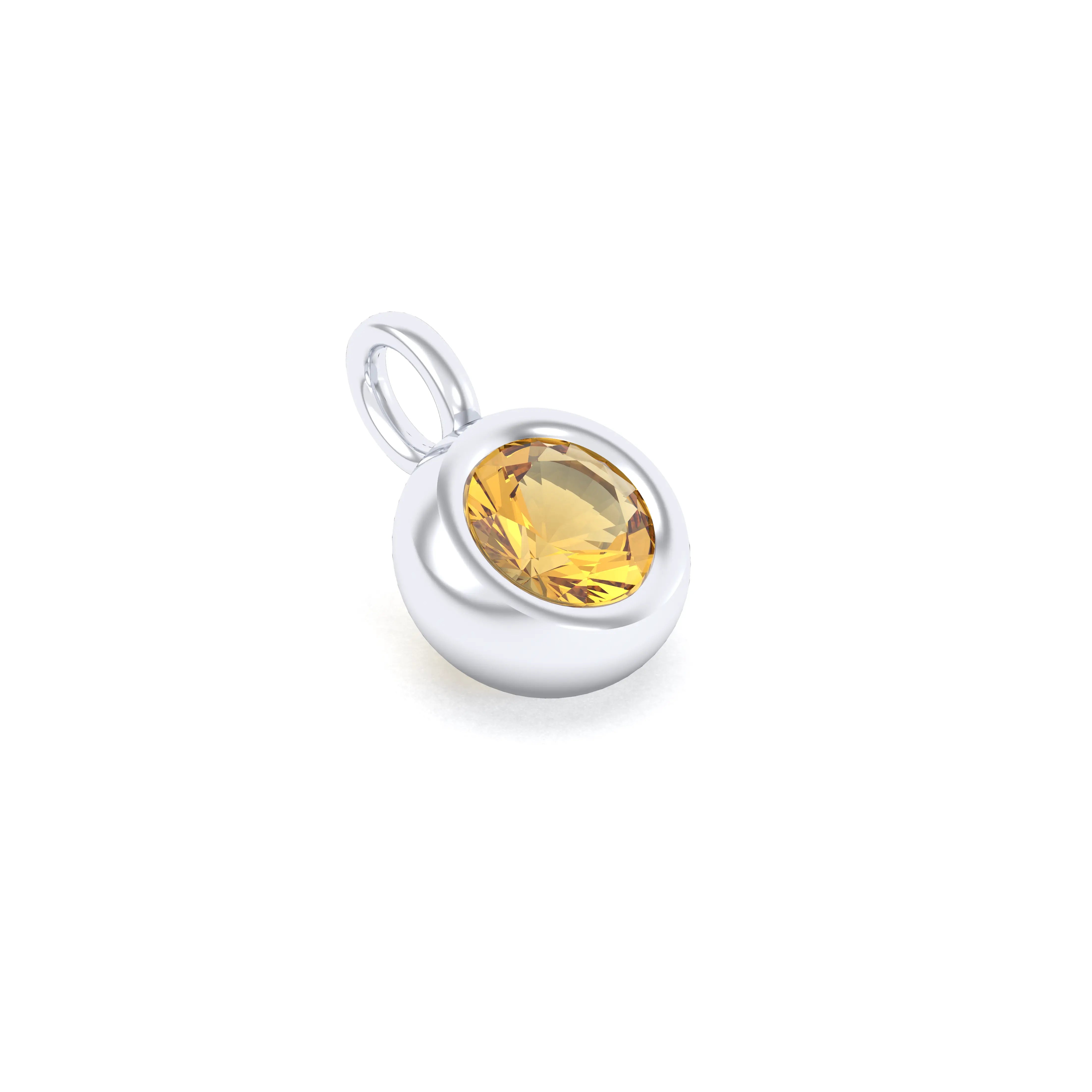Collier Indiscret en argent 950 personnalisable avec pierre fine au choix