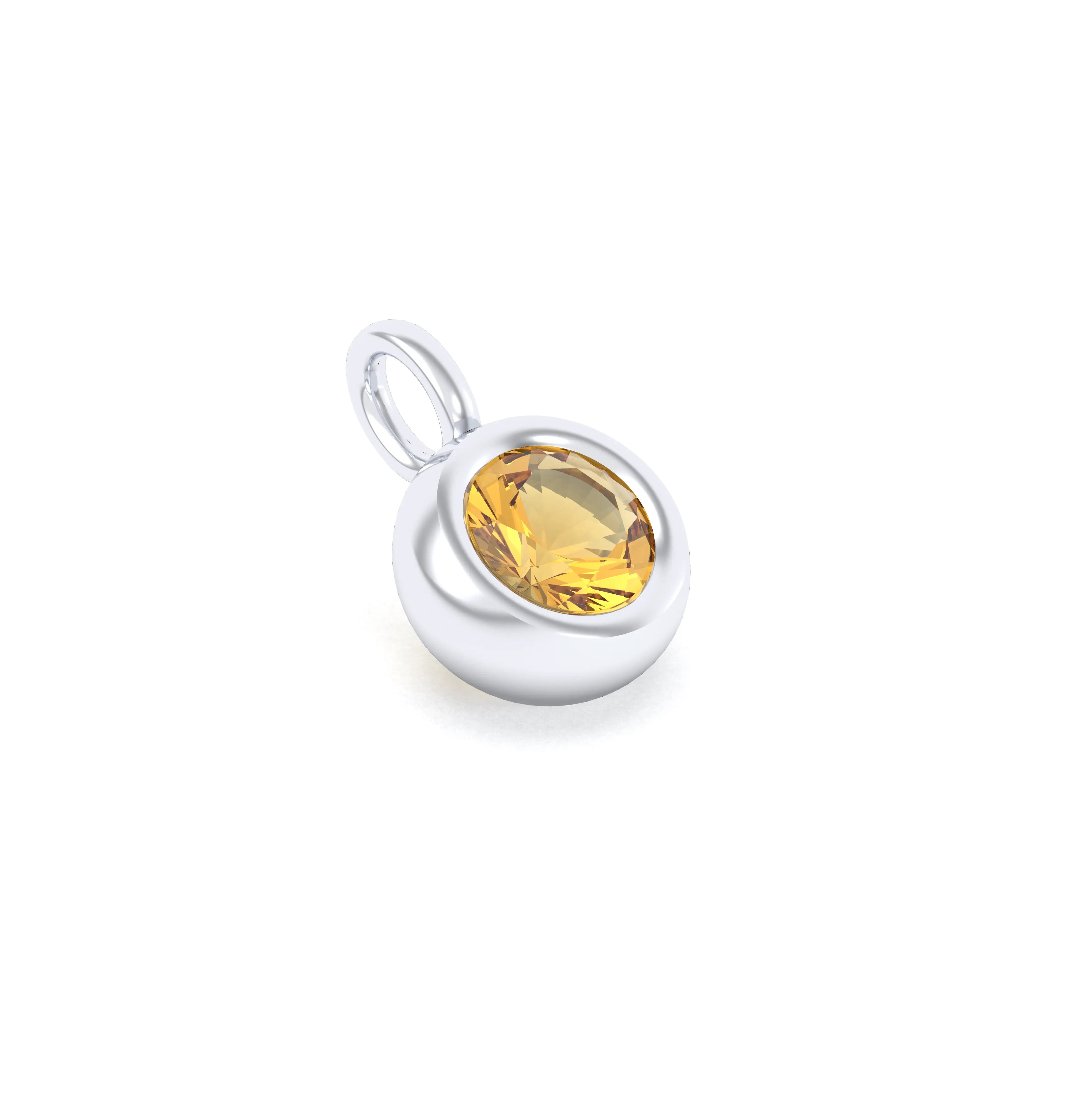 Collier Indiscret en argent 950 personnalisable avec pierre fine au choix