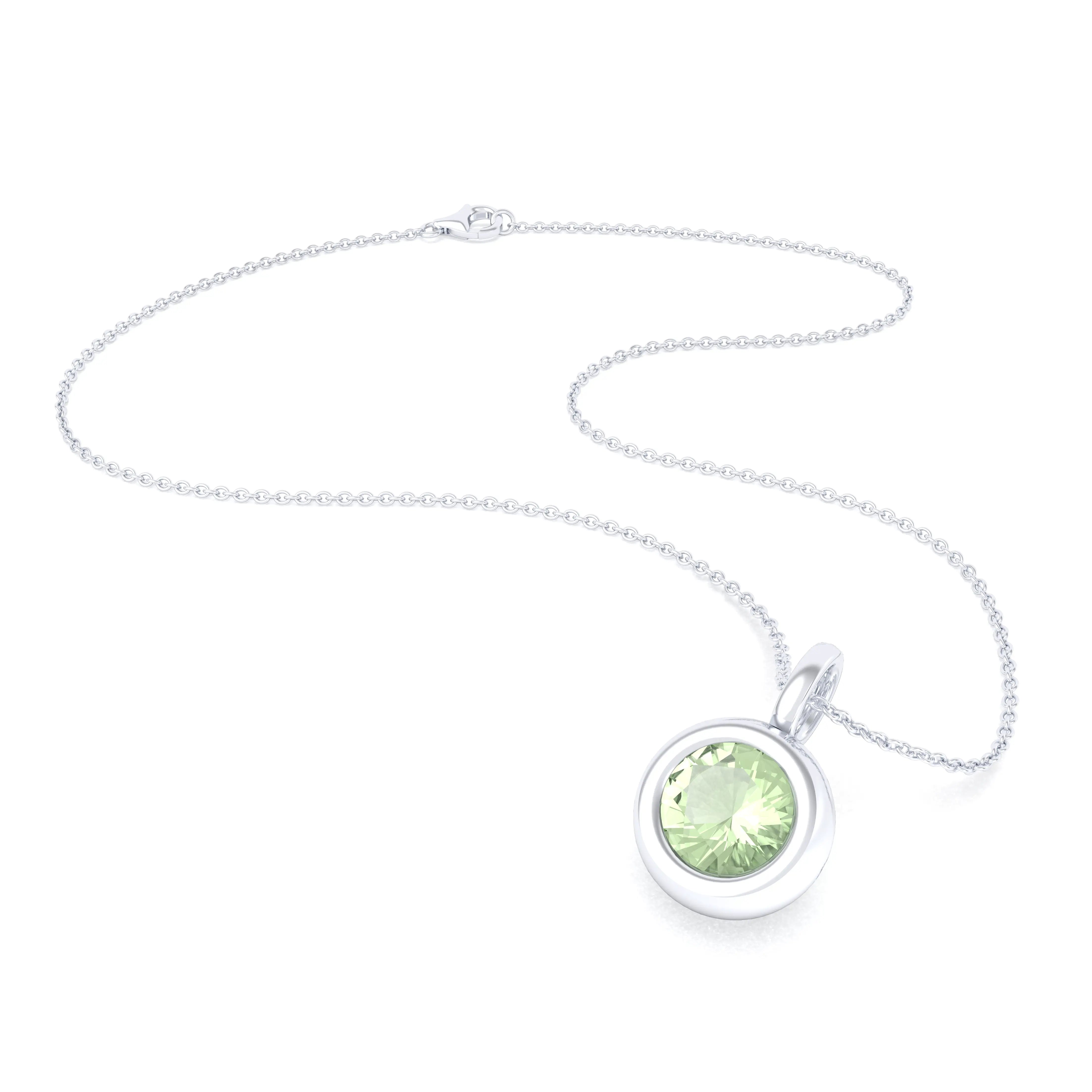Collier Indiscret en argent 950 personnalisable avec pierre fine au choix