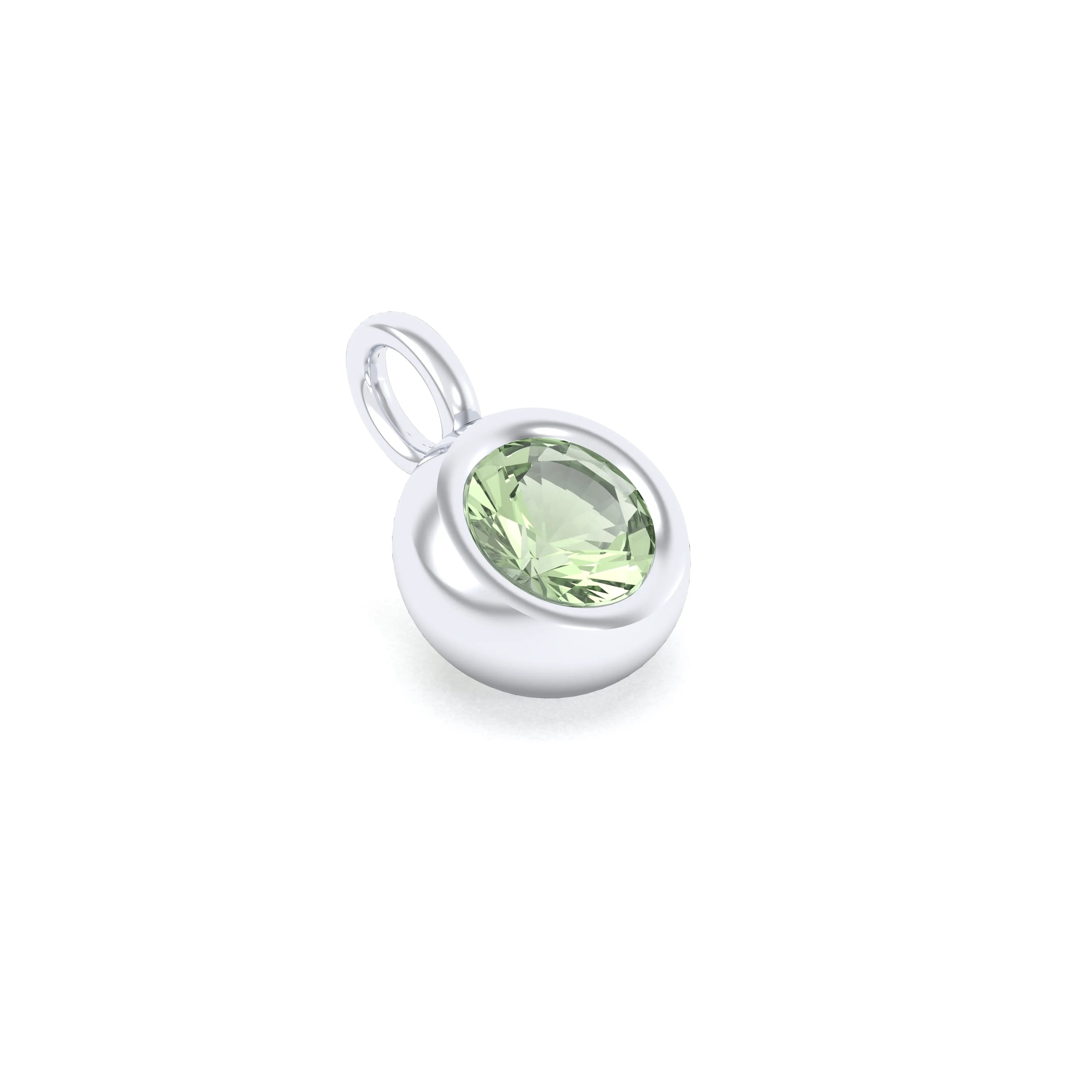 Collier Indiscret en argent 950 personnalisable avec pierre fine au choix