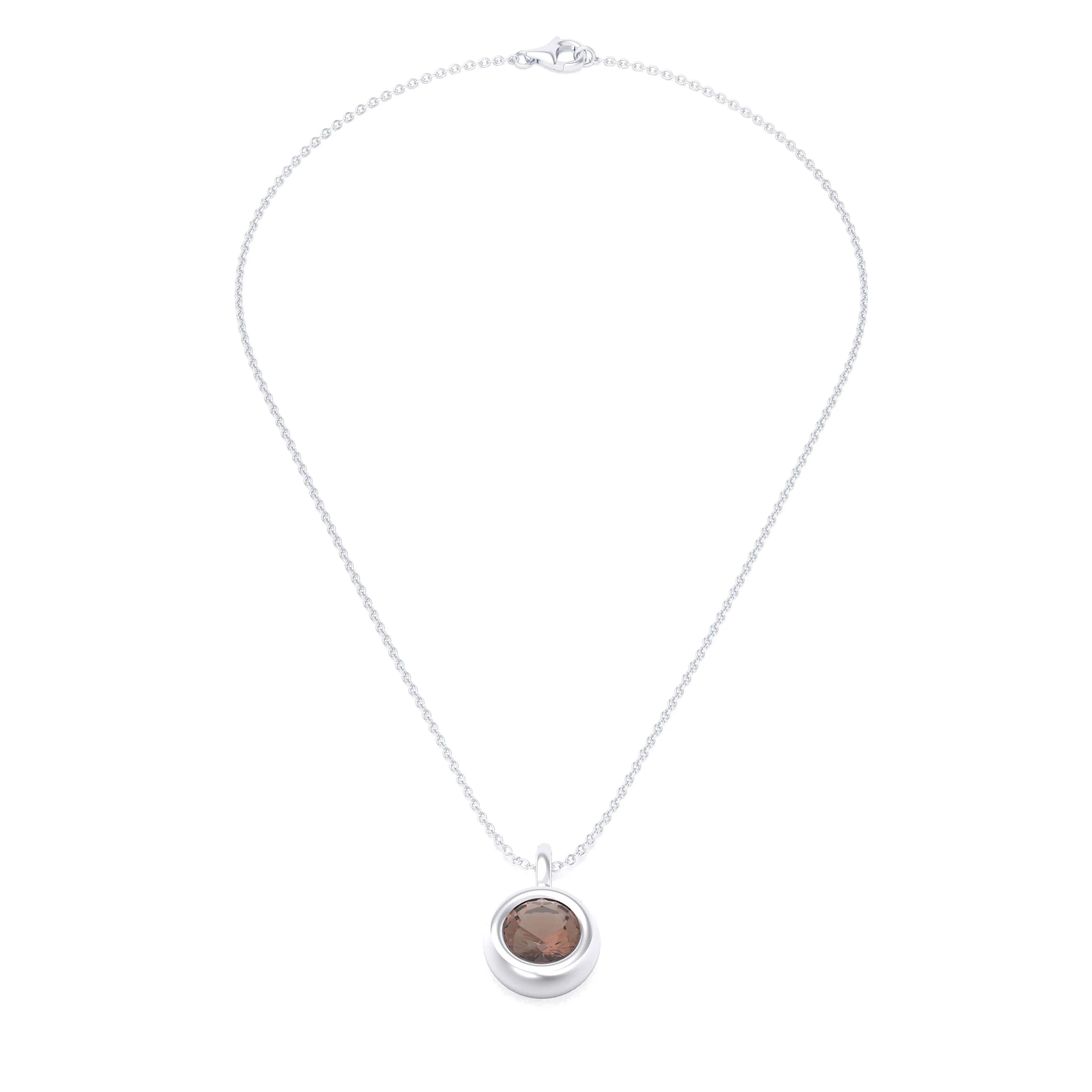 Collier Indiscret en argent 950 personnalisable avec pierre fine au choix