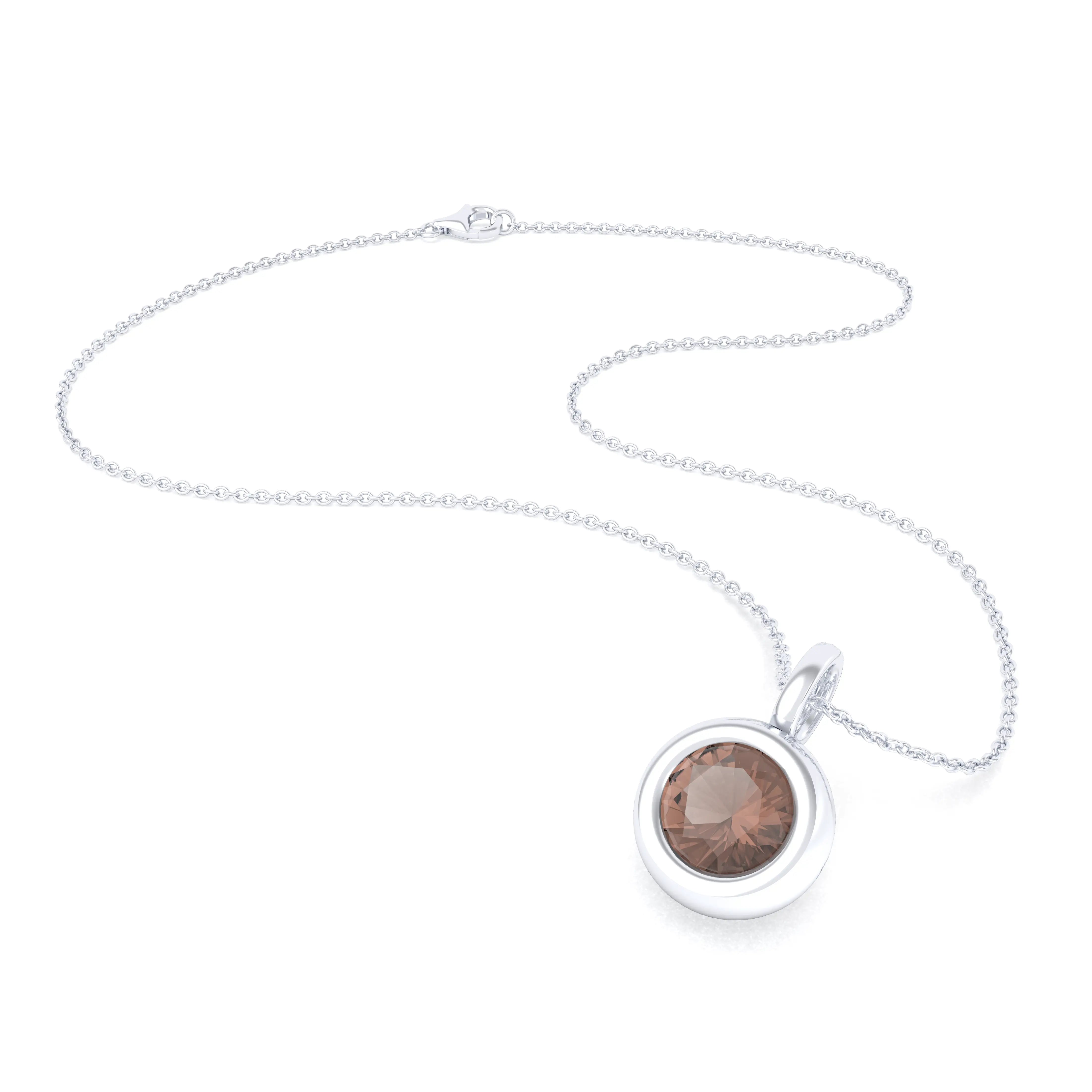 Collier Indiscret en argent 950 personnalisable avec pierre fine au choix