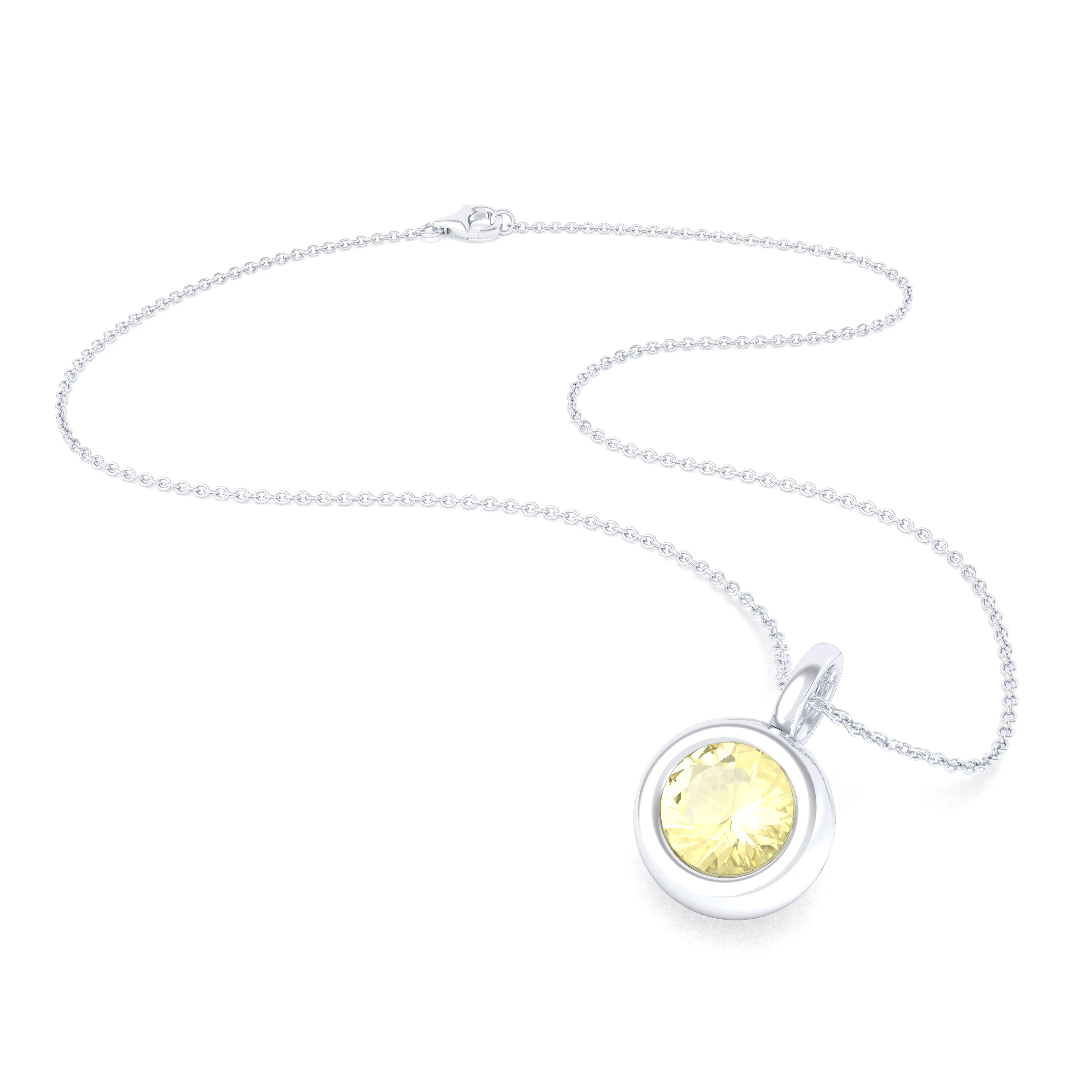 Collier Indiscret en argent 950 personnalisable avec pierre fine au choix